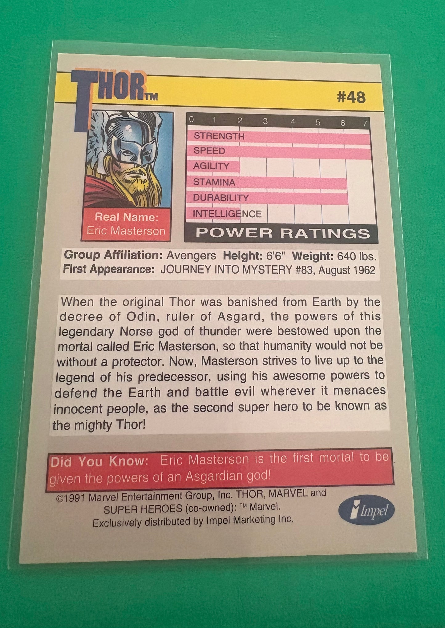 Thor (Superhereos Collection) 1991 Marvel