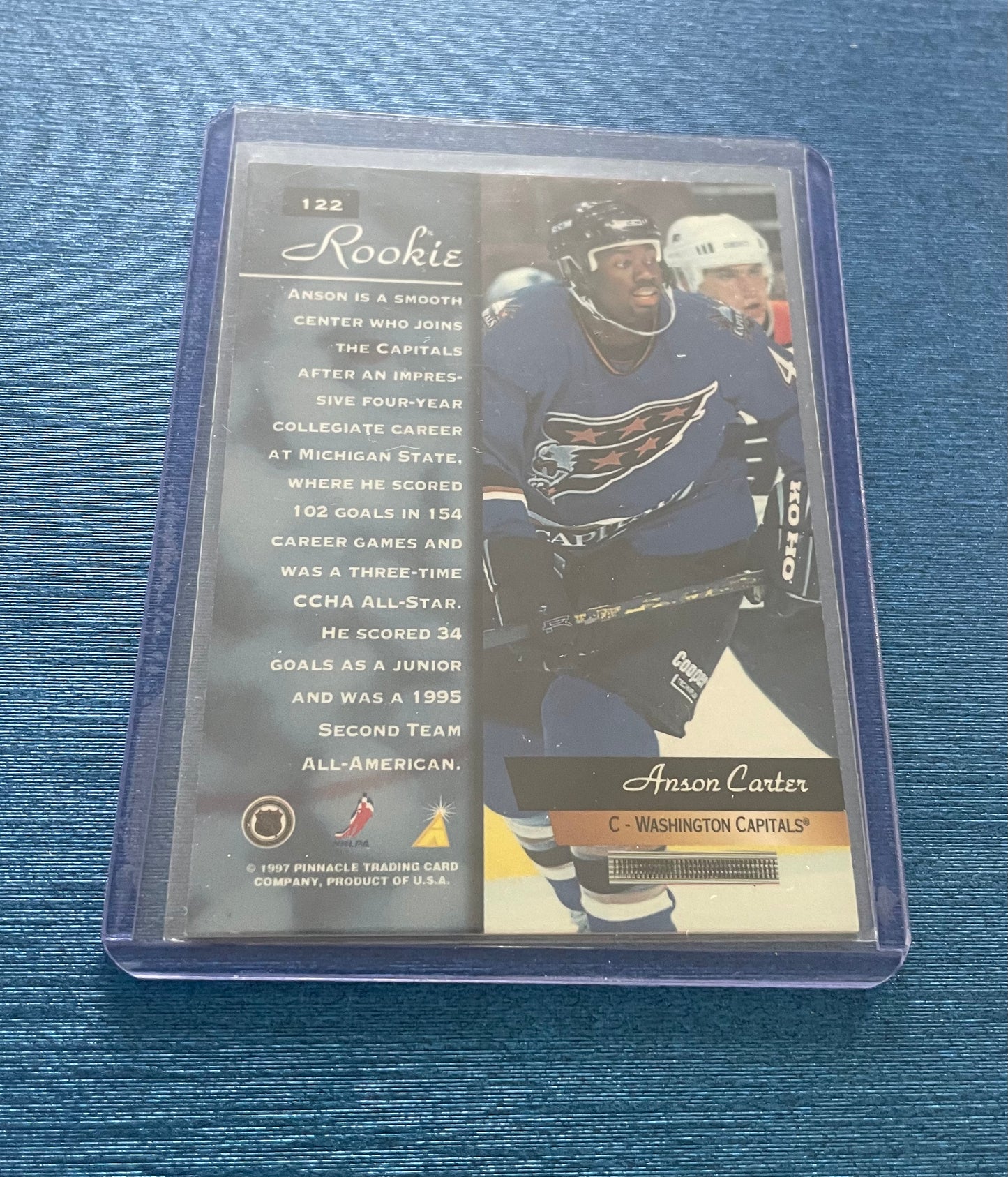 Anson Carter Pinnacle Zenith ‘96-97 Rookie
