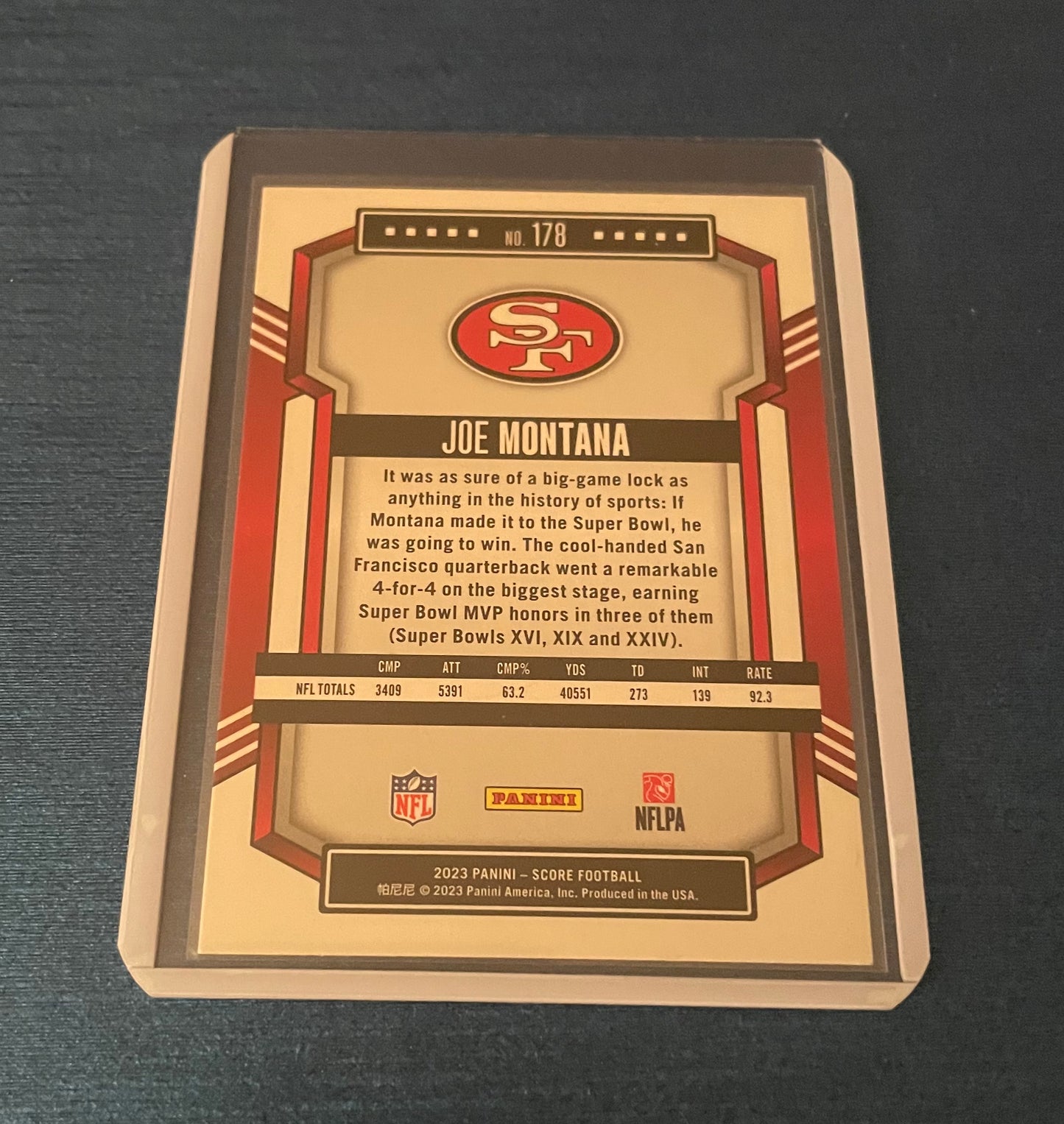 Joe Montana San Francisco 49ers 2023 Panini
