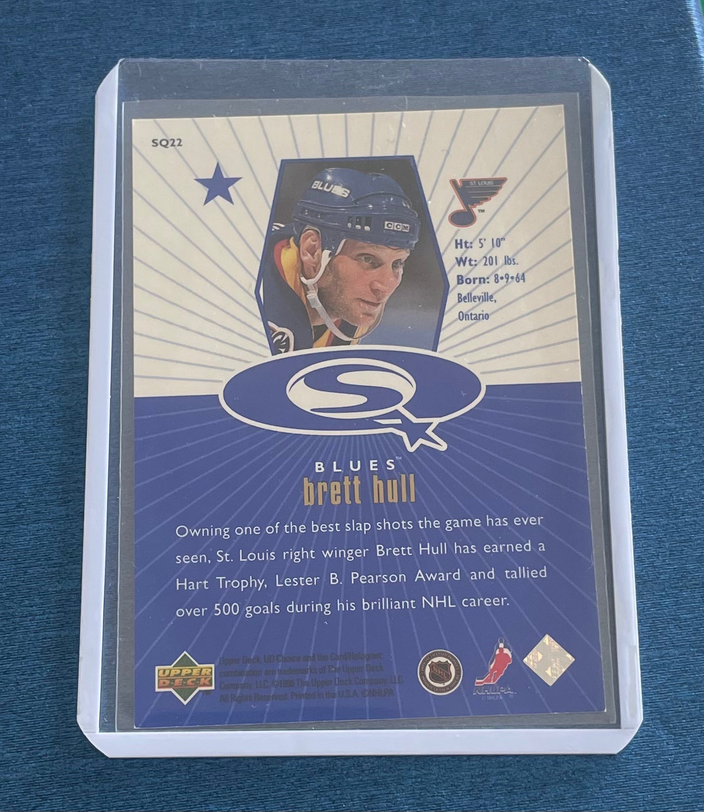 Brett Hull St.Louis Blues UD Choice 1998-99