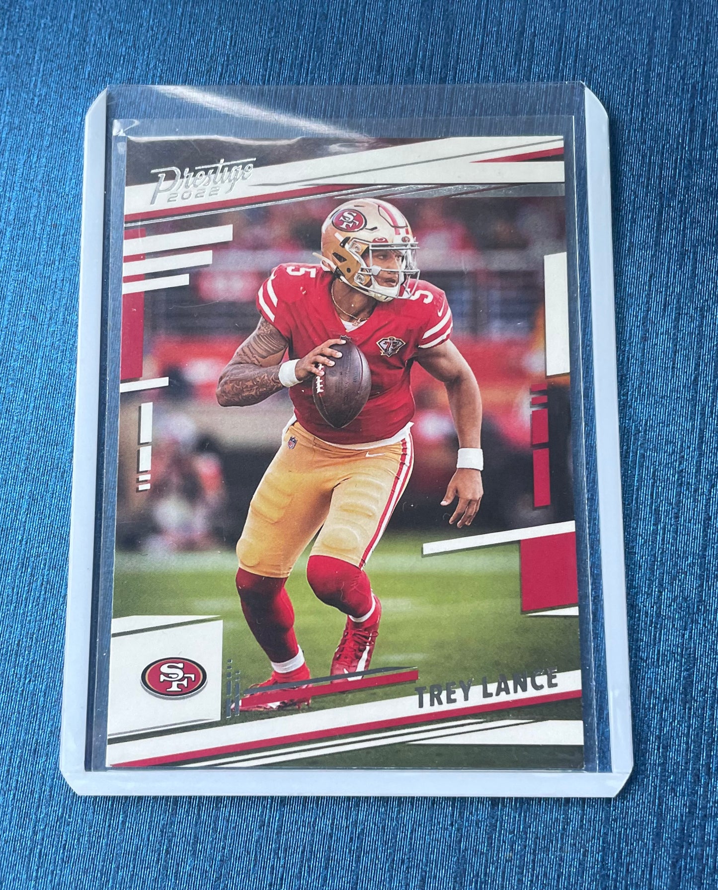 Trey Lance San Francisco 49ers 2022 Panini Prestige