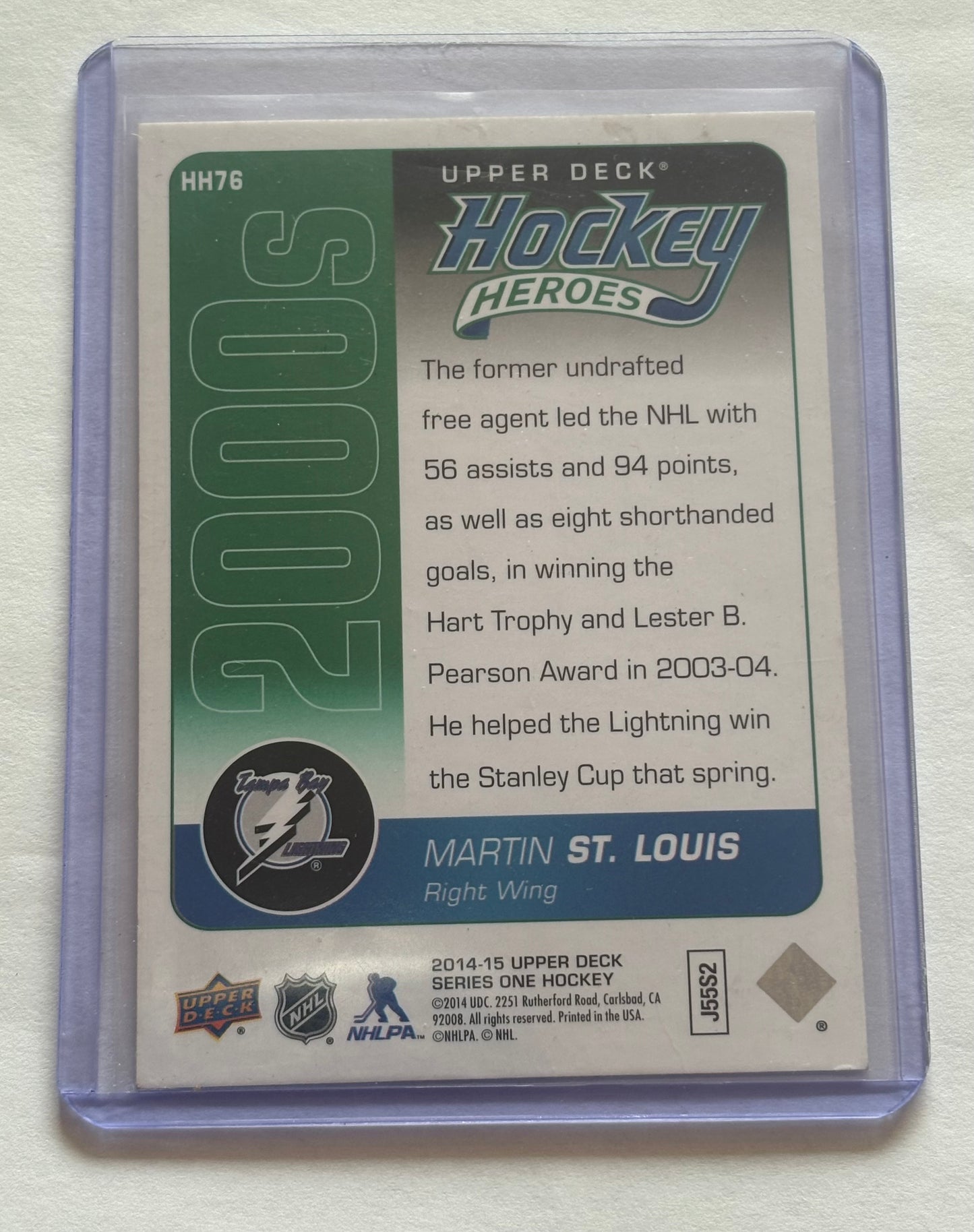 Martin St.Louis Tampa Bay Lightning 2014-15 Series One