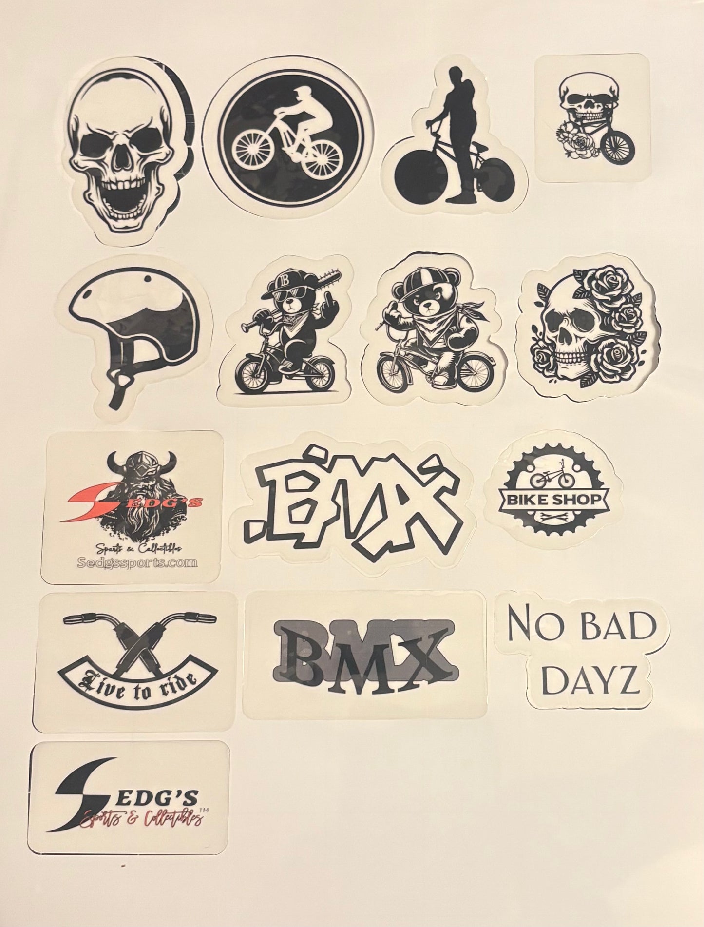Bmx sticker set