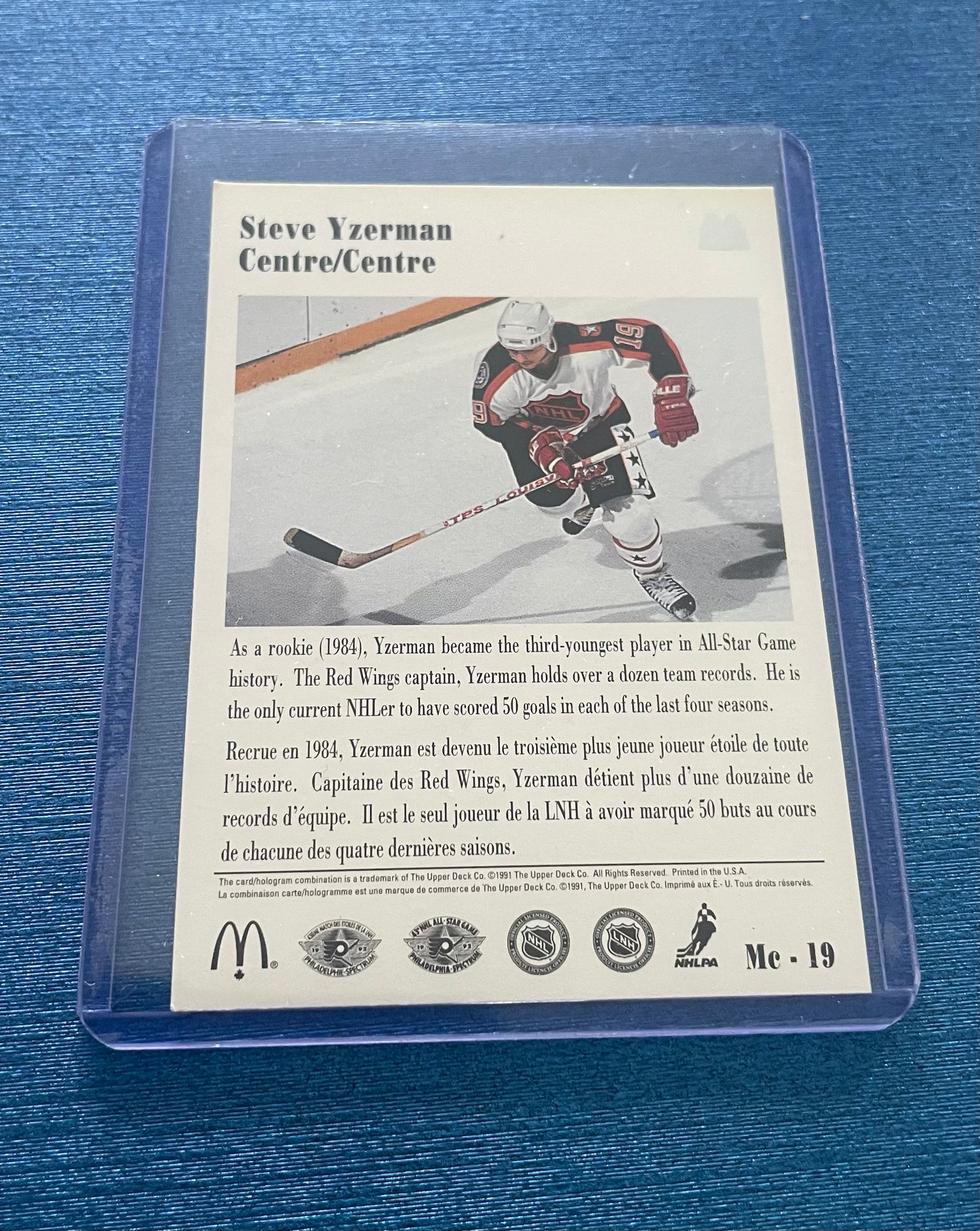Steve Yzerman NHL All-Stars ‘91 Upper Deck