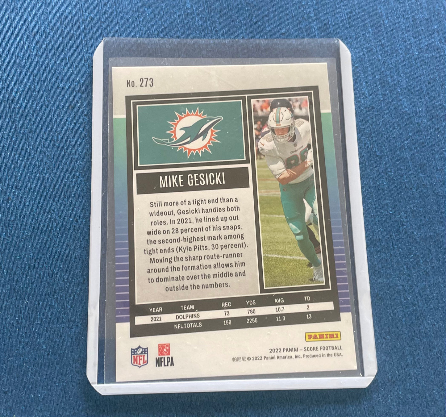 Mike Gesicki Miami Dolphins 2022 Score