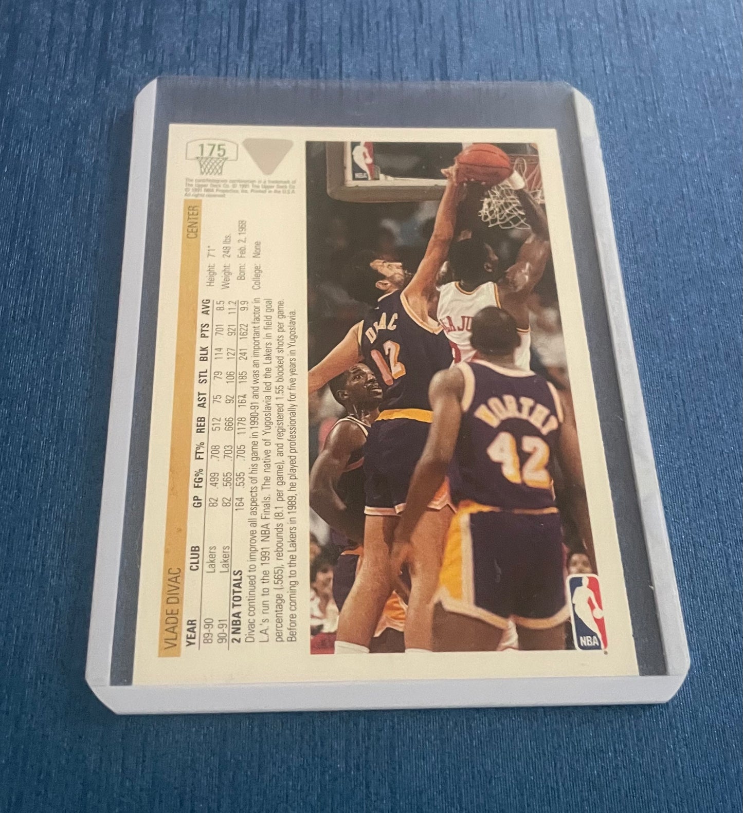 Vlade Divac Los Angeles Lakers 1991-92 Upper Deck