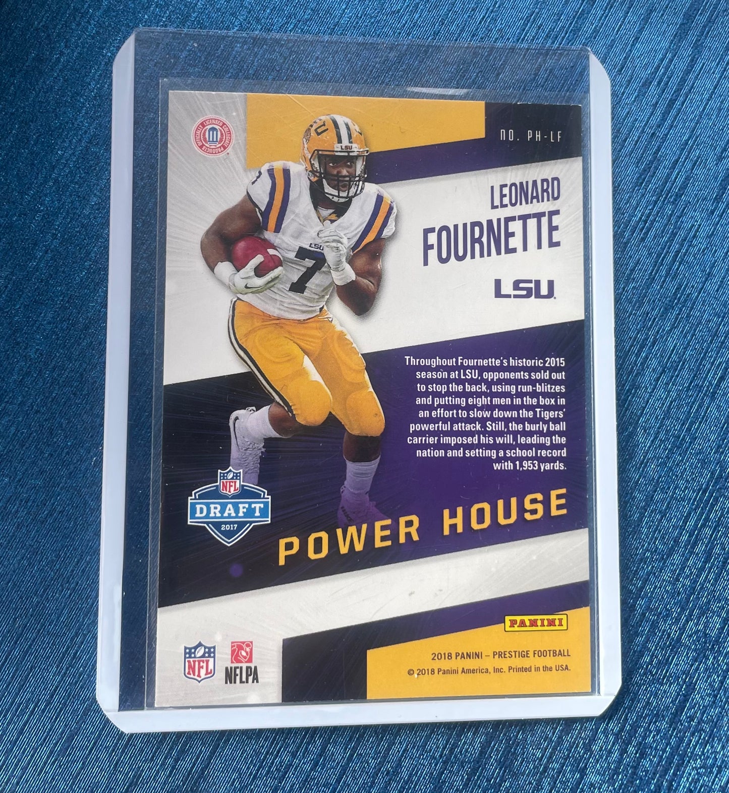 Leonard Fournette LSU Tigers 2018 Prestige Football