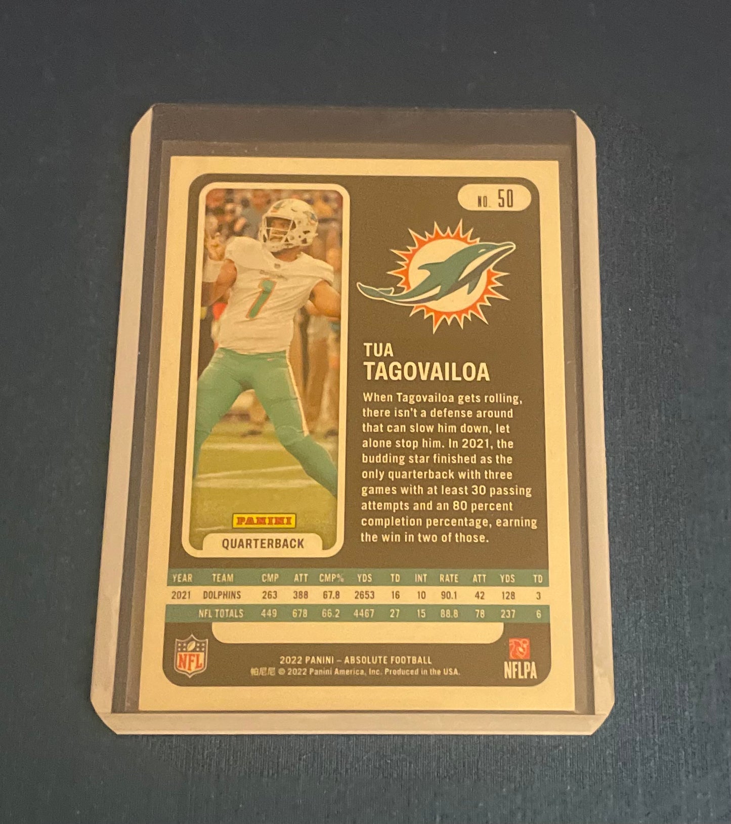 Tua Tagovailoa Miami Dolphins 2022 Absolute Football