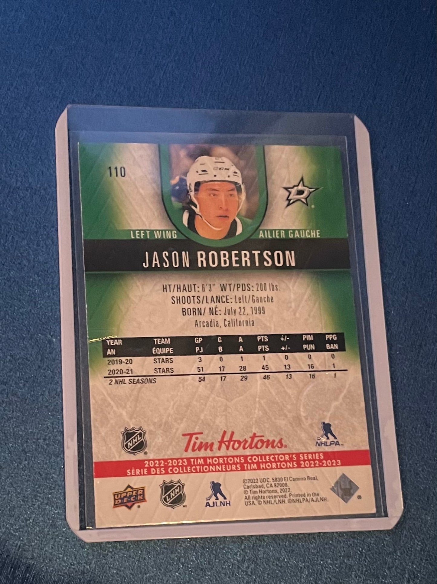 Jason Robertson Dallas Stars 2022 Upper Deck