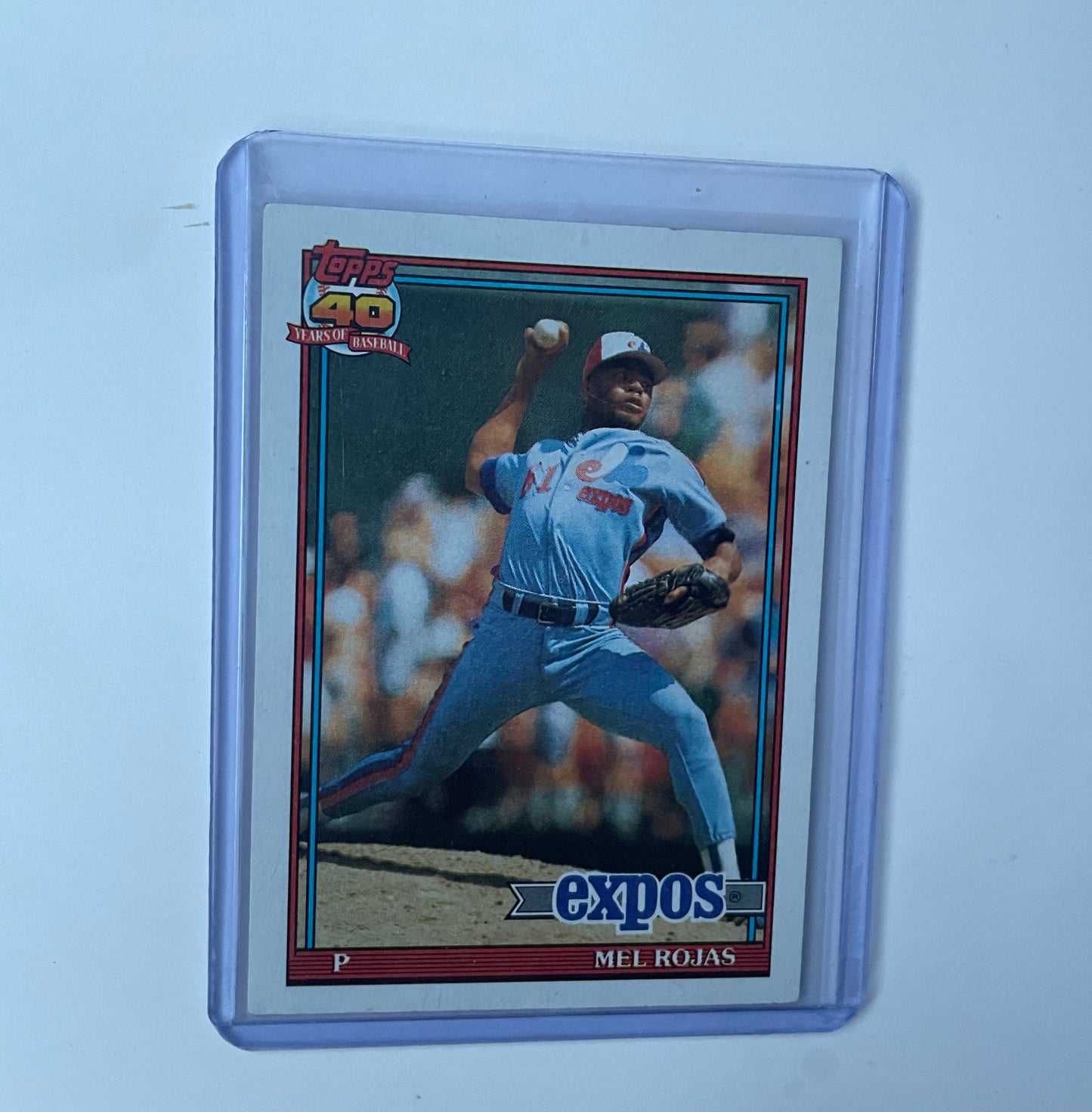 Mel Rojas Montreal Expos 1991 Topps 40 years of Baseball
