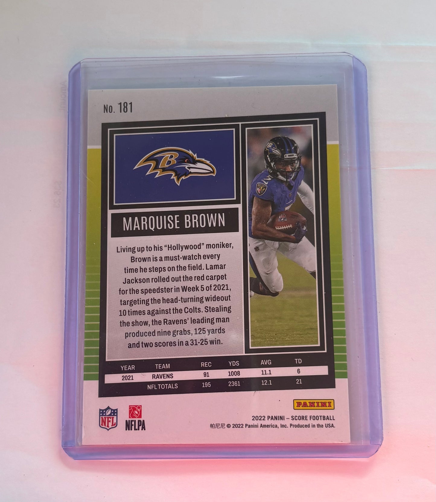 Marquise Brown Baltimore Ravens 2022 Score