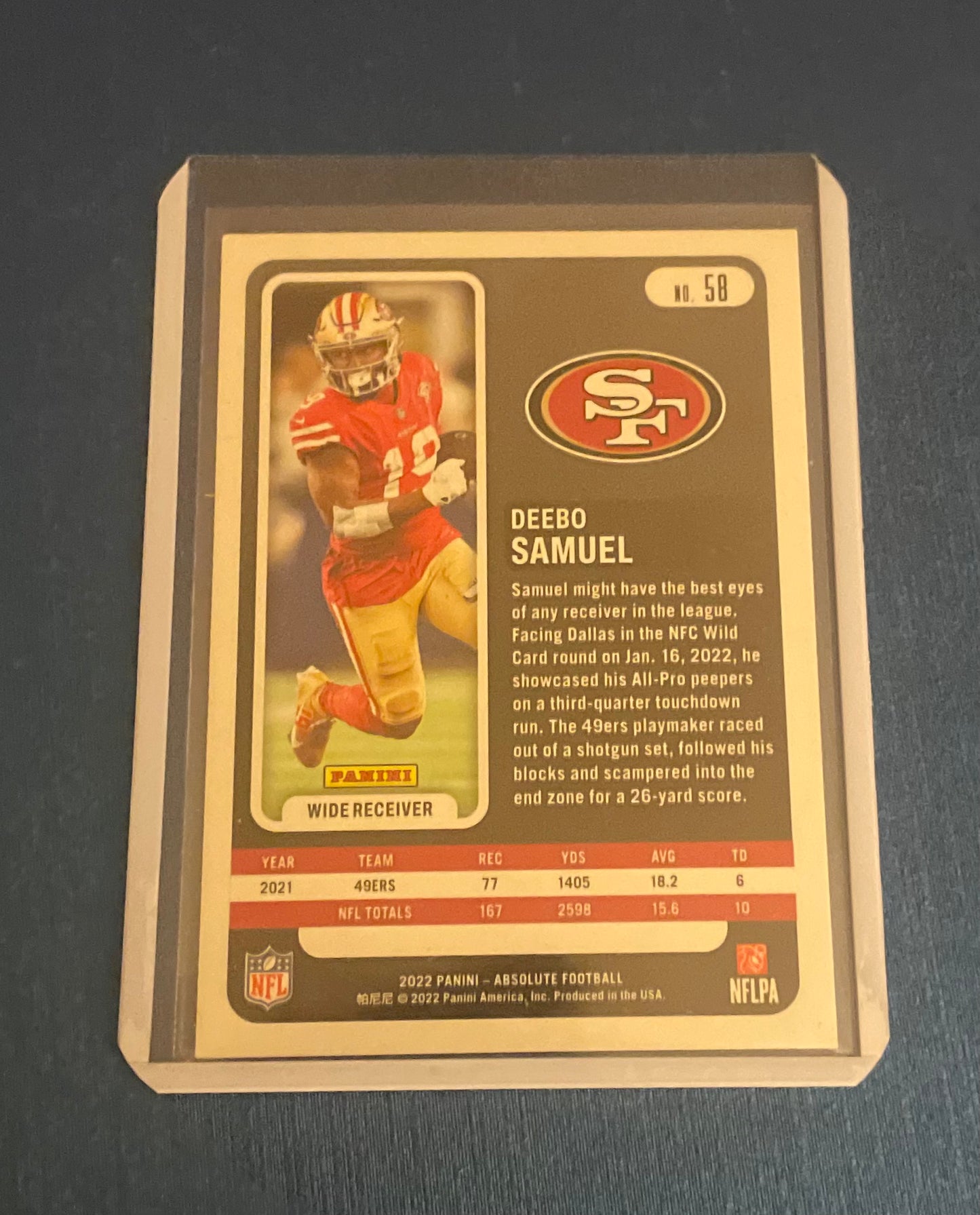Deebo Samuel San Francisco 49ers 2023 Absolute