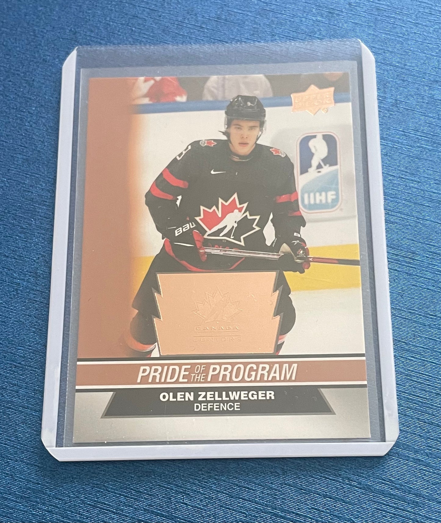 Olen Zellweger Team Canada Juniors 2023 Upper Deck