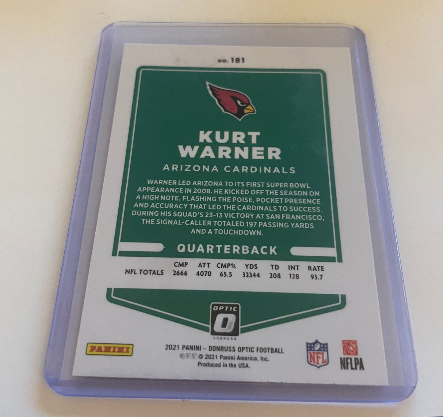 Kurt Warner Arizona Cardinals
