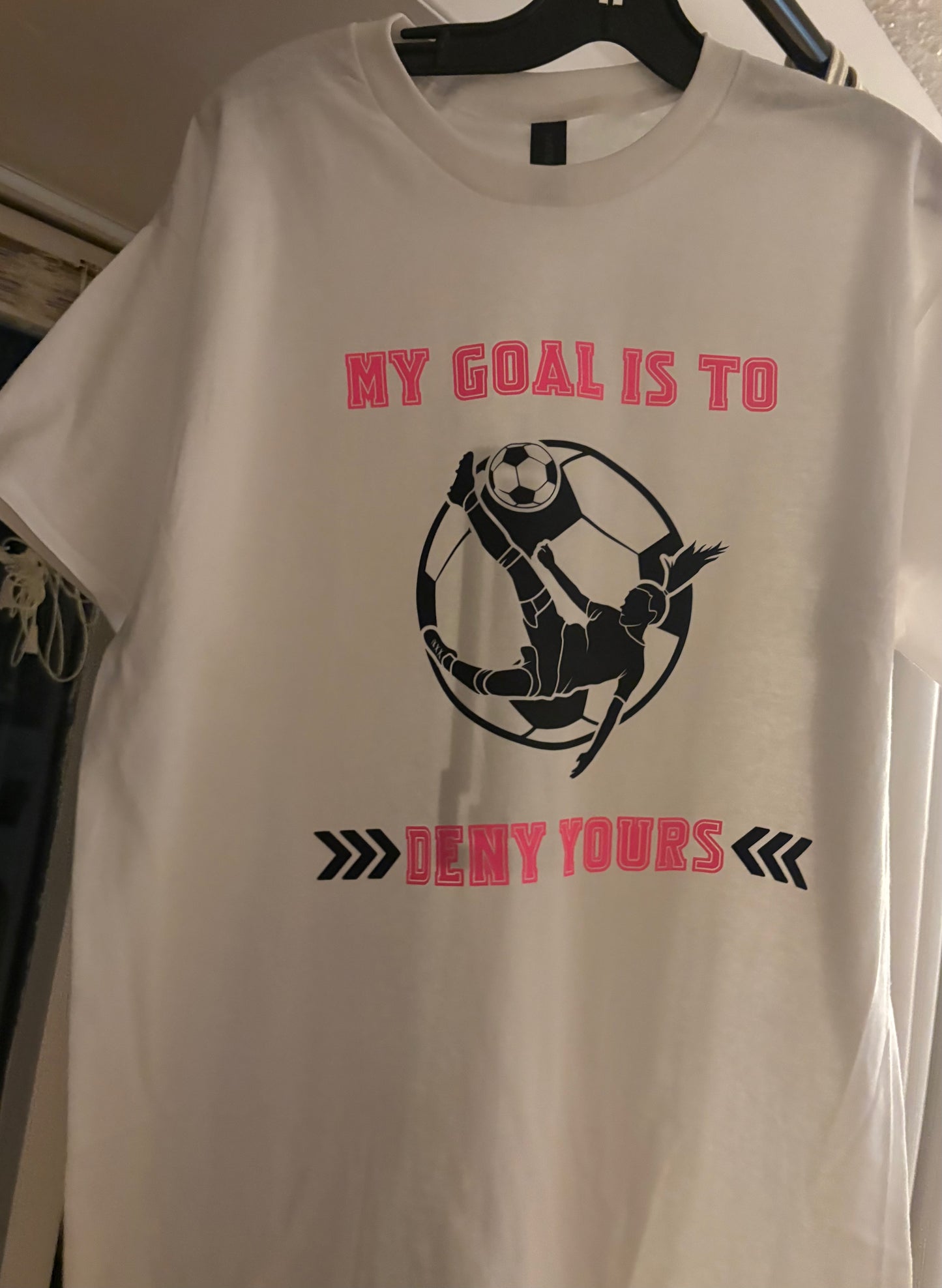 Goalie soccer tee