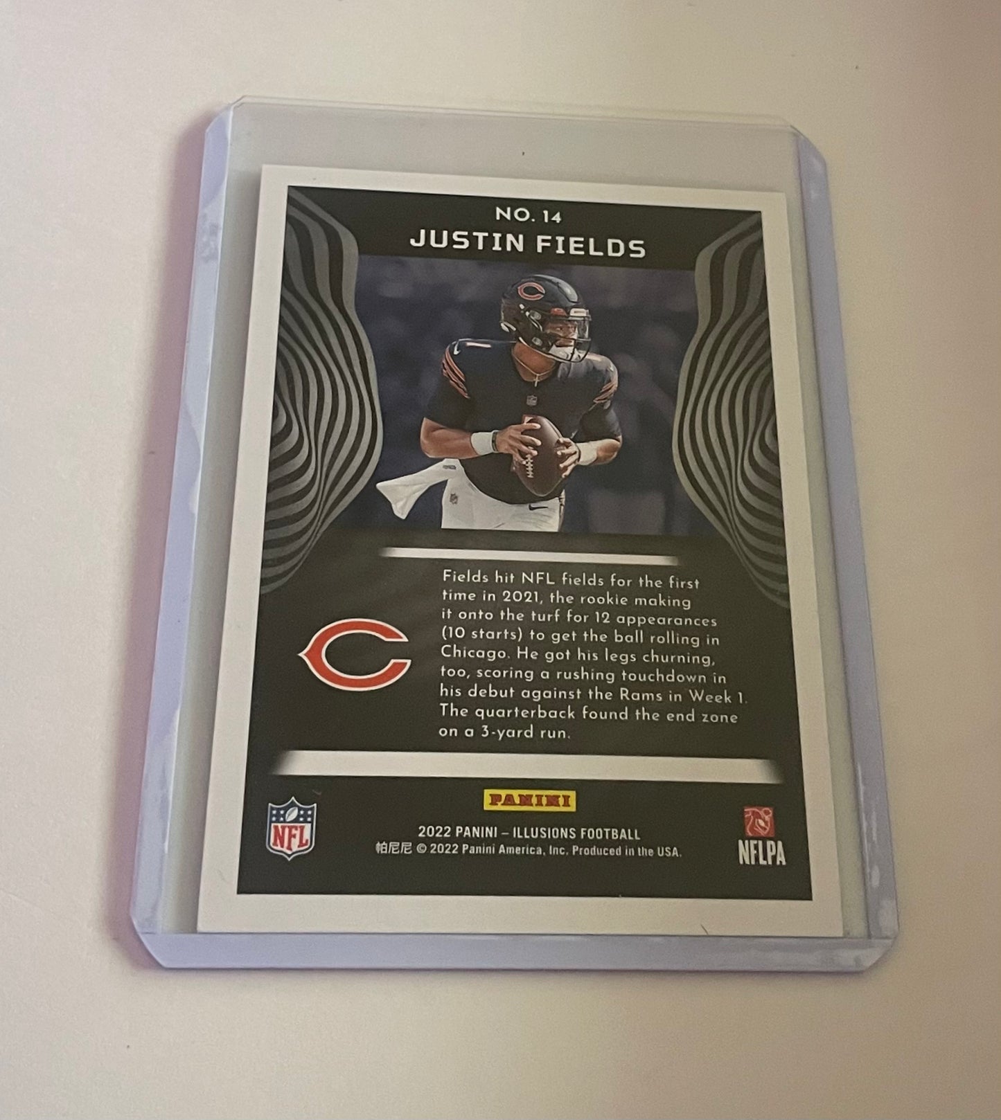 Justin Fields Chicago Bears 2022 Illusions