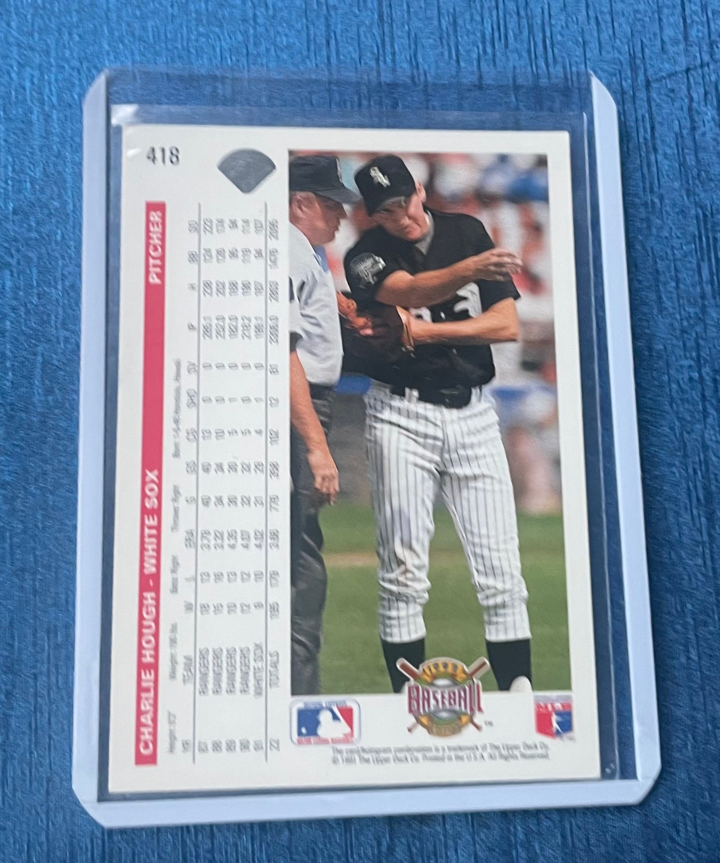 Charlie Hough Chicago White Sox ‘91-92 Upper Deck