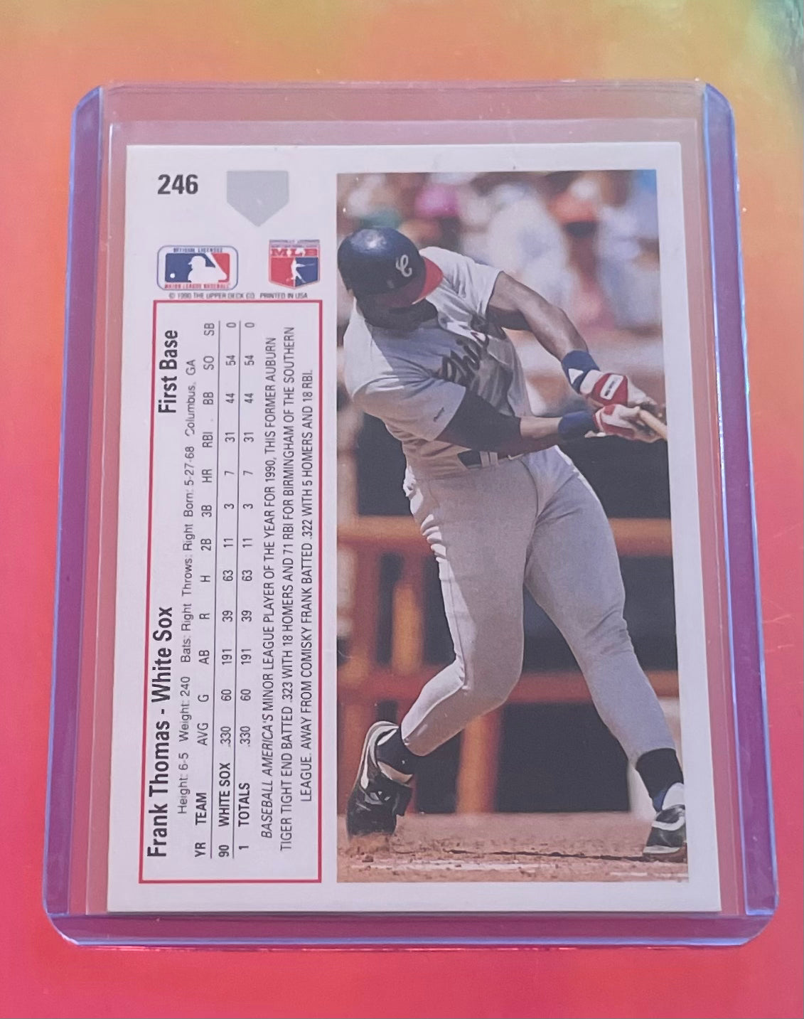 Frank Thomas Chicago White Sox 1991 Upper Deck