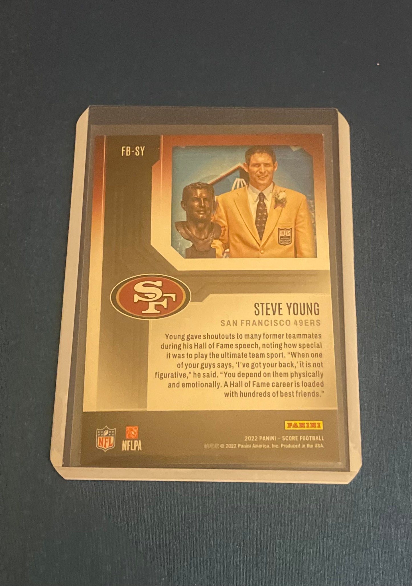 Steve Young first ballot 2022 Score
