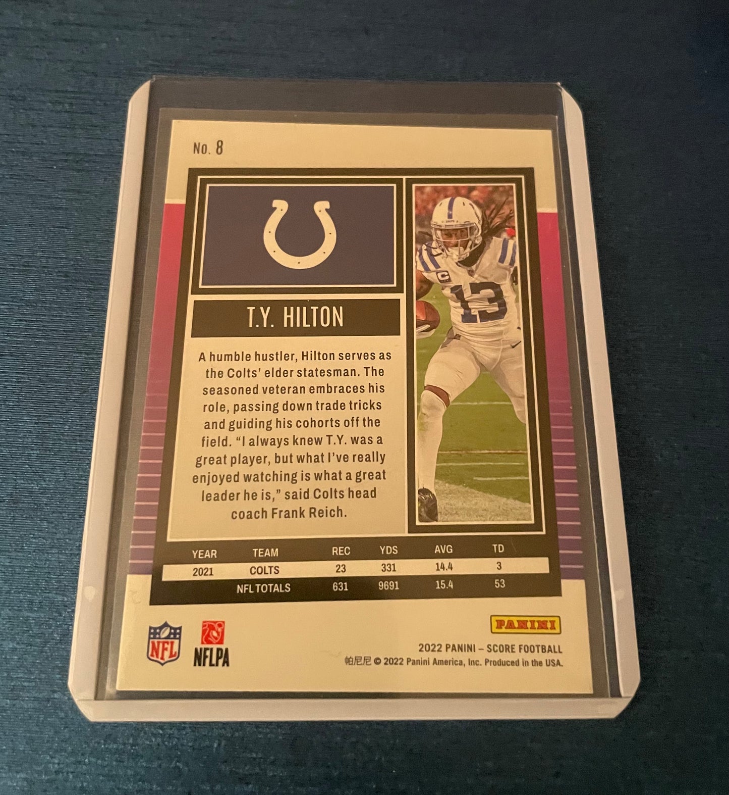 T.Y Hilton Indianapolis Colts 2022 Panini