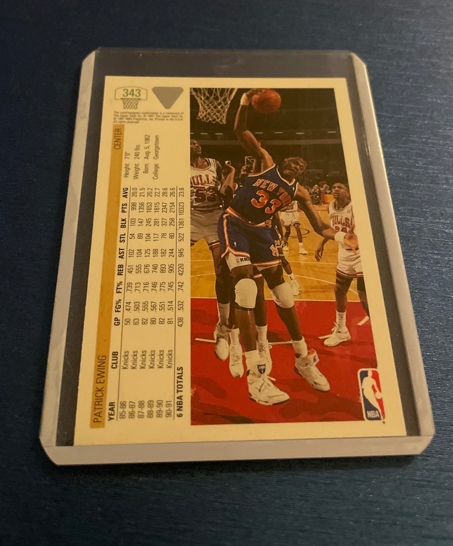 Patrick Ewing New York Knicks 1991-92 Upper Deck