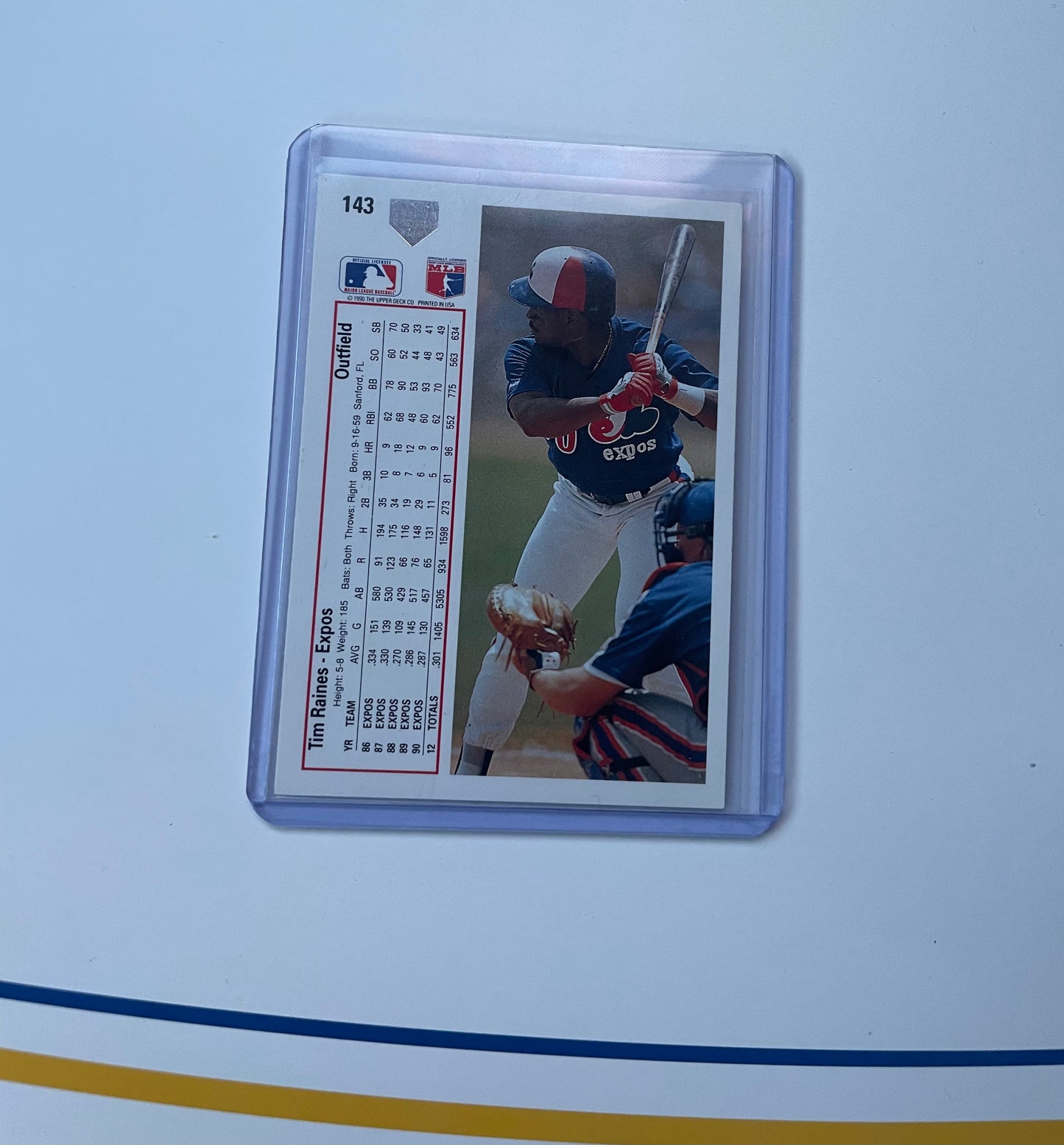 Tim Raines Montreal Expos 1990 Upper Deck