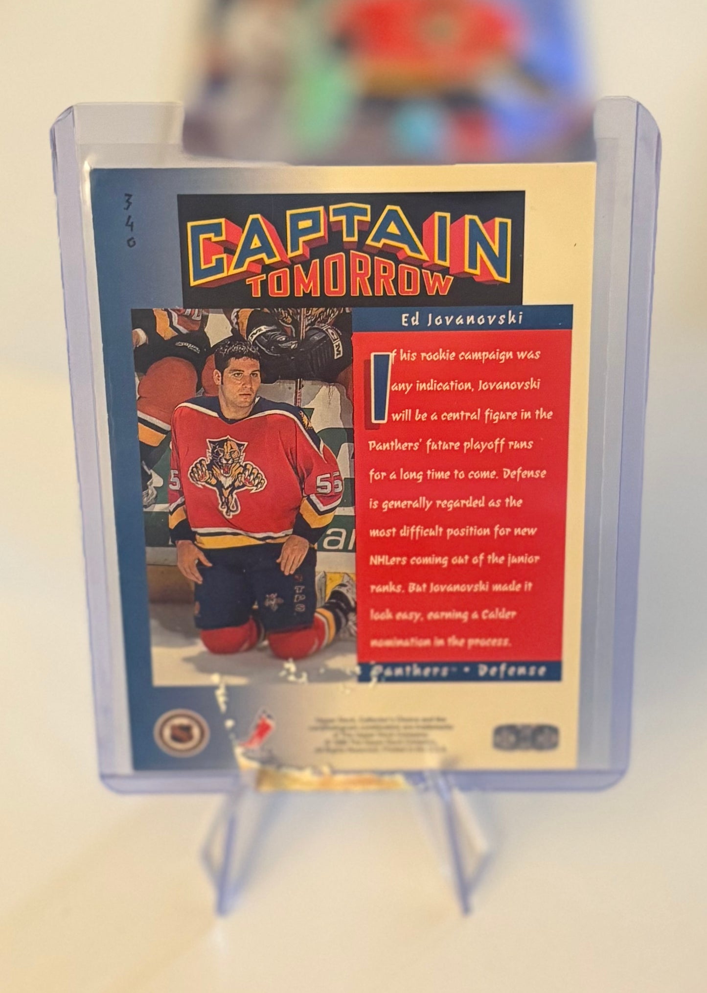 Ed Jovanovski “Captain Tommorow” Florida Panthers