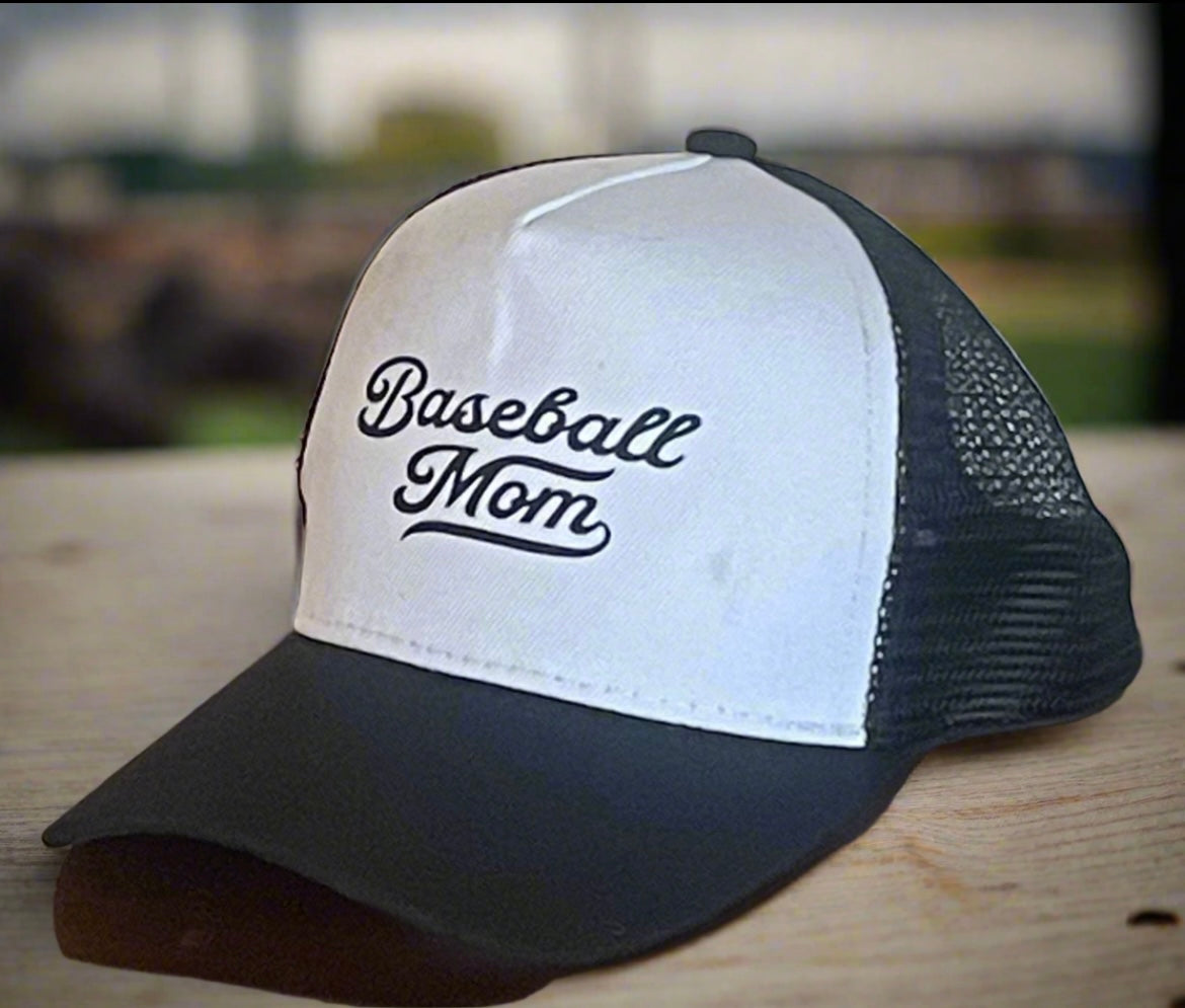 “Baseball Mom” hat adjustable back
