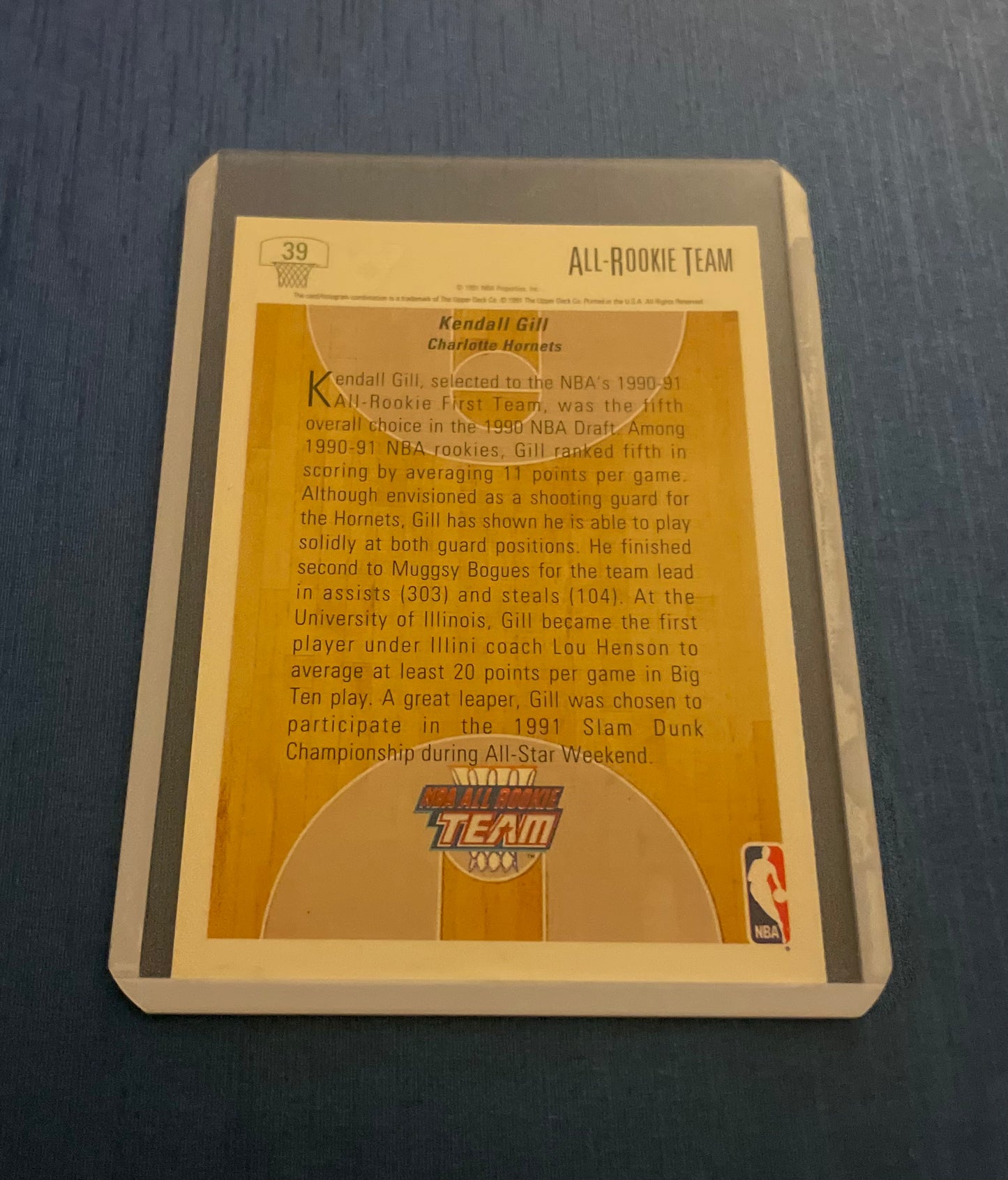 Kendall Gill Charlotte Hornets 1991-92 Upper Deck