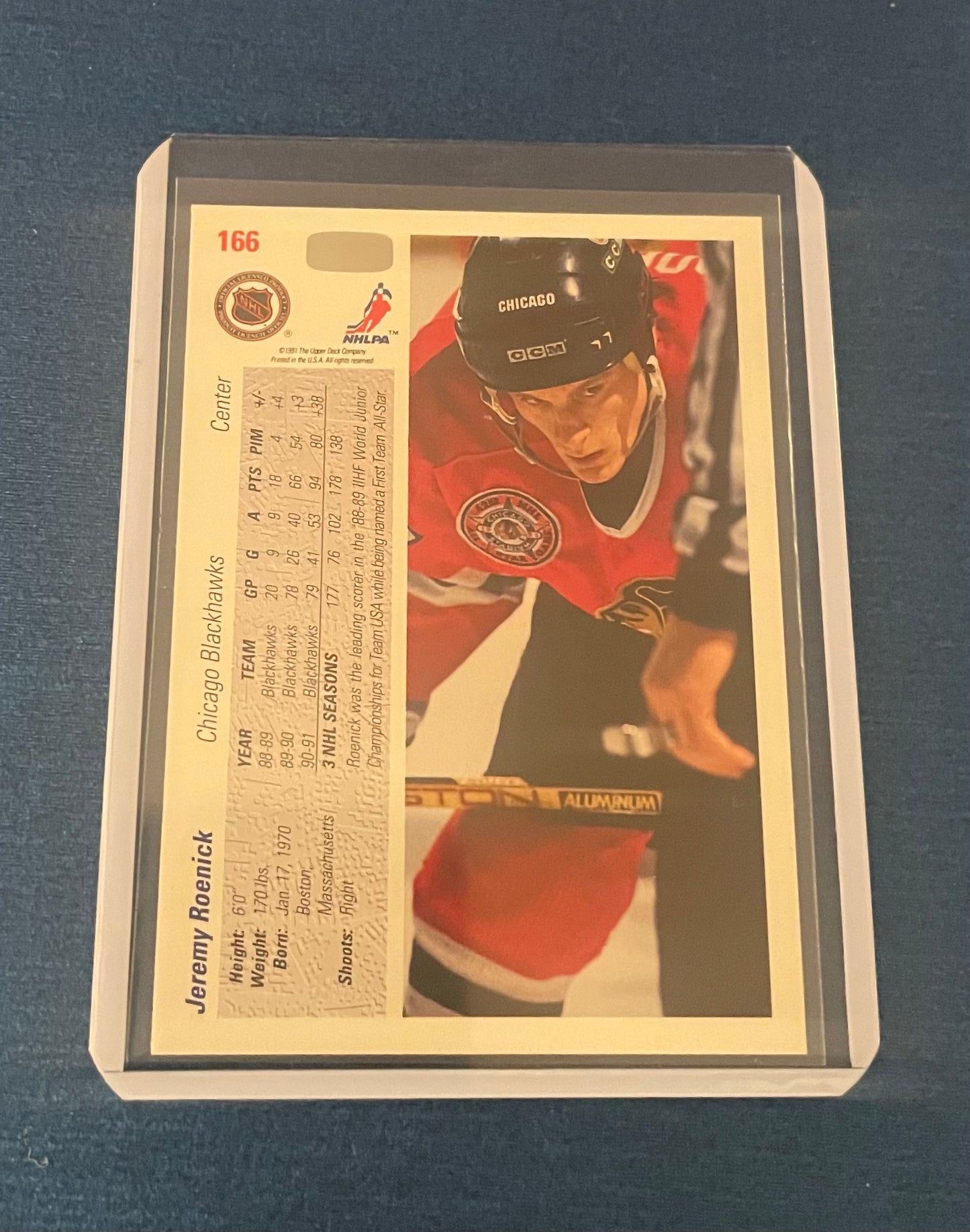 Jeremy Roenick Chicago Blackhawks ‘91-92 Upper Deck
