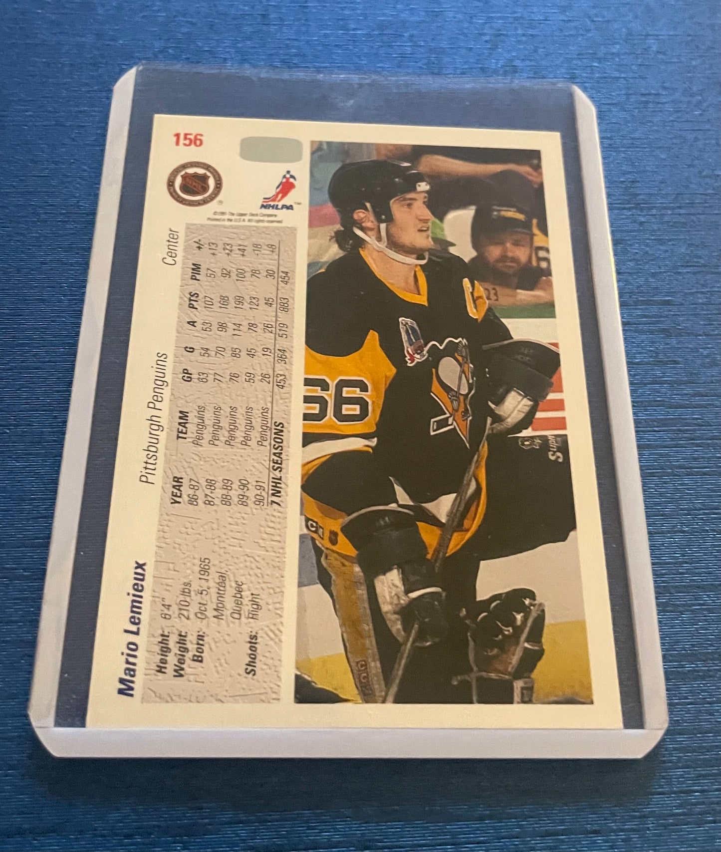 Mario Lemieux Pittsburg Penguins Upper Deck 1991-92