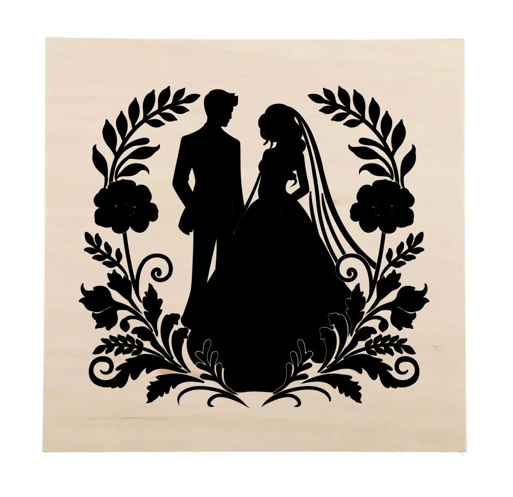 “Just married” wood sign