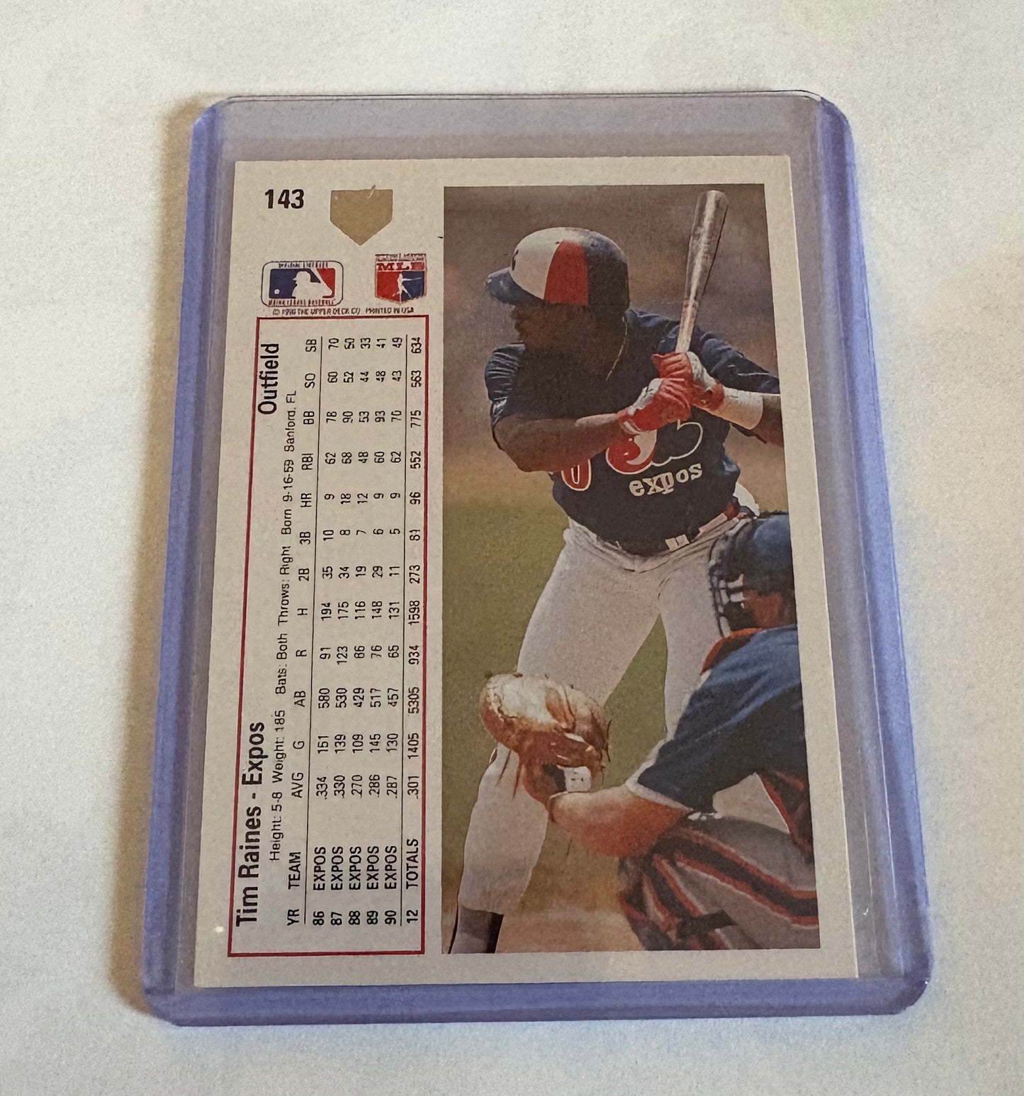 Tim Raines Montreal Expos 1991-92