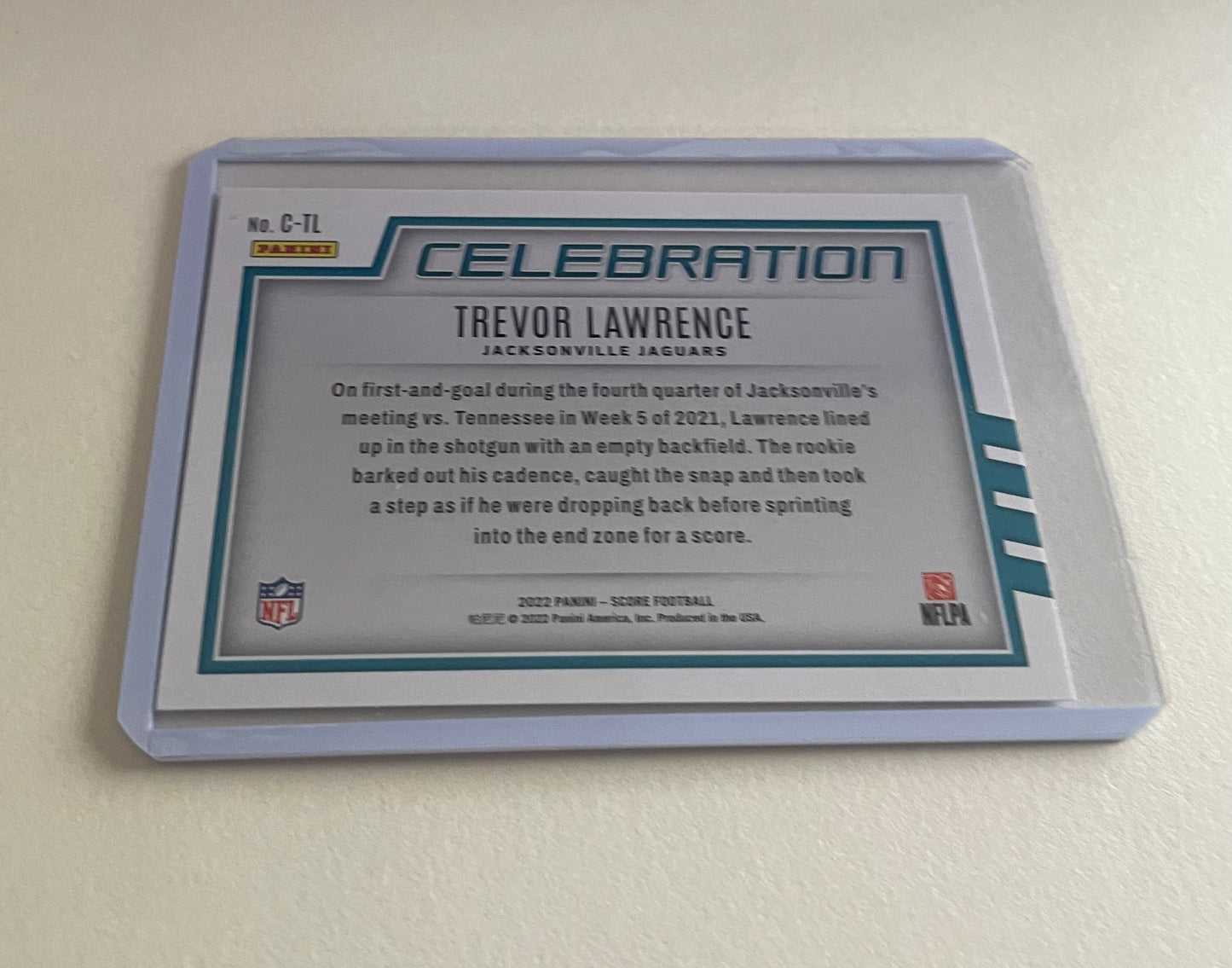 Trevor Lawrence Jacksonville Jaguars Celebration 2022 Score