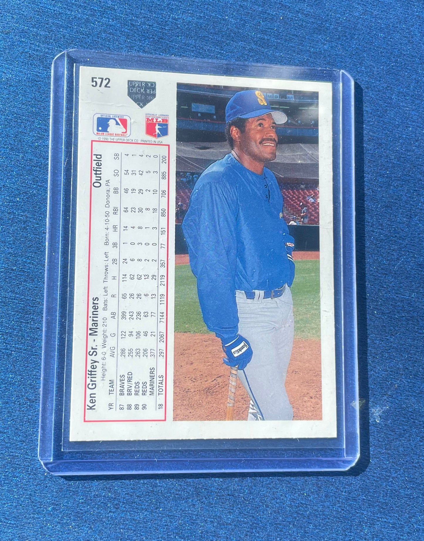 Ken Griffey Sr. Seattle Mariners Upper Deck 1991-92 (also pictured Ken Griffey Jr.)