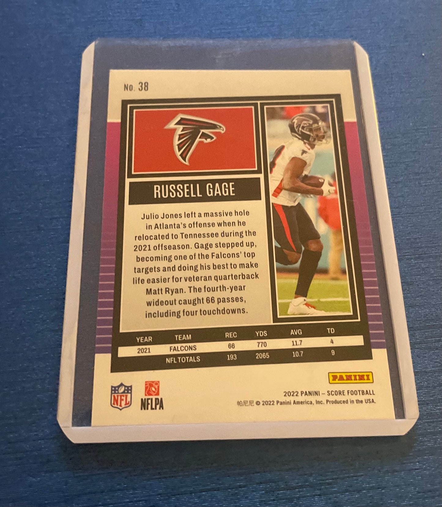 Russell Gage Atlanta Falcons 2022 Score