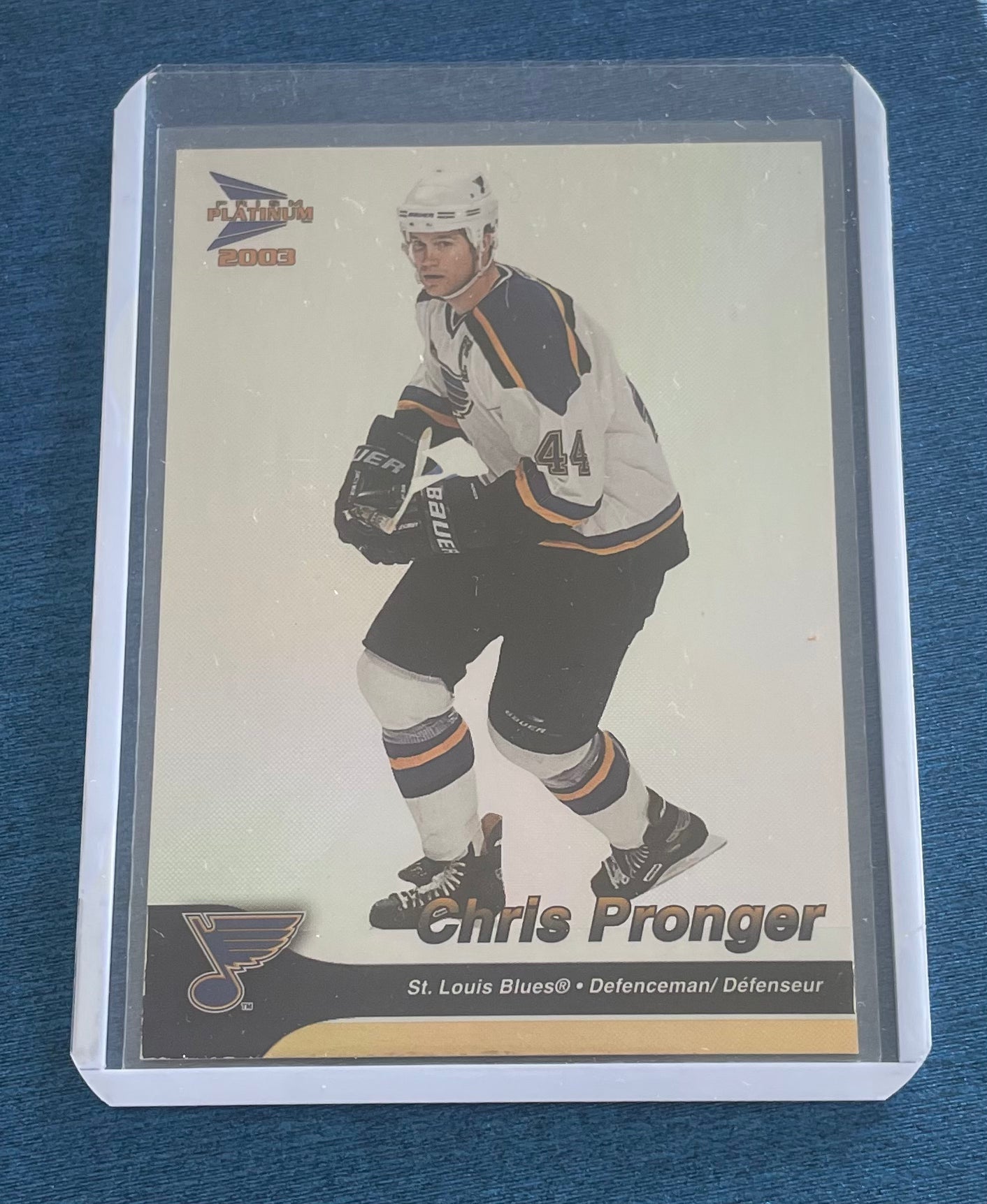 Chris Pronger St.Louis Blues 2003 Prism Platinum