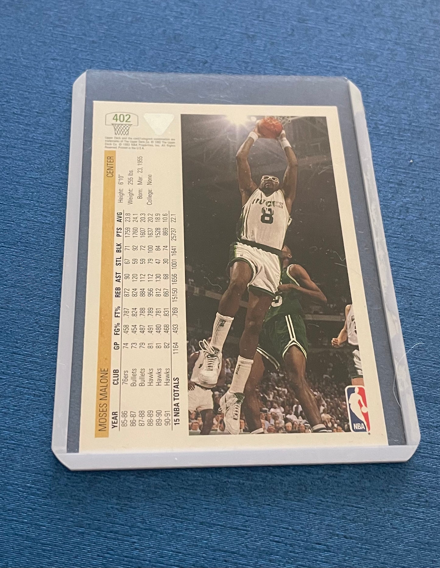 Moses Malone Milwaukee Bucks 1991-92 Upper Deck