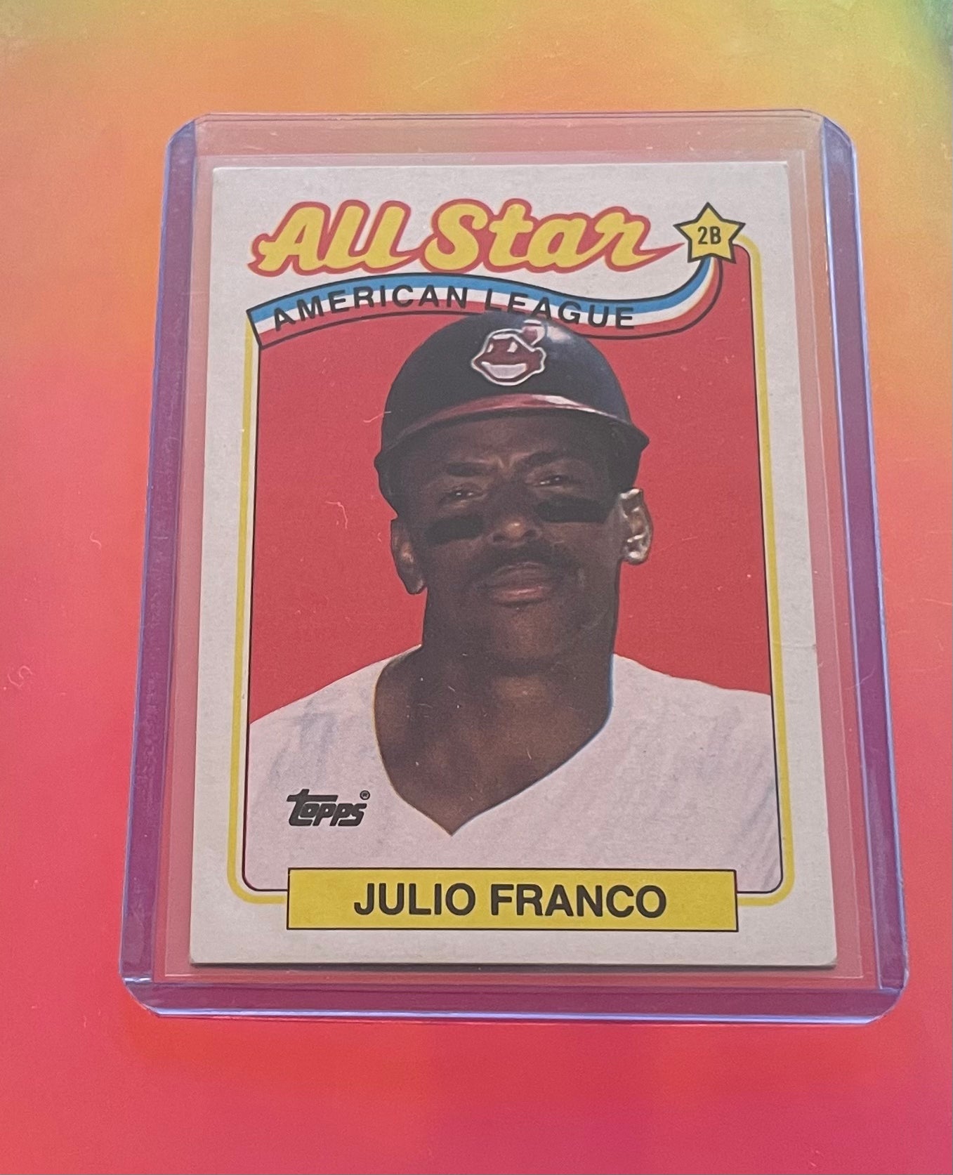 Julio Franco All-Star Cleveland Indians 1989 Topps