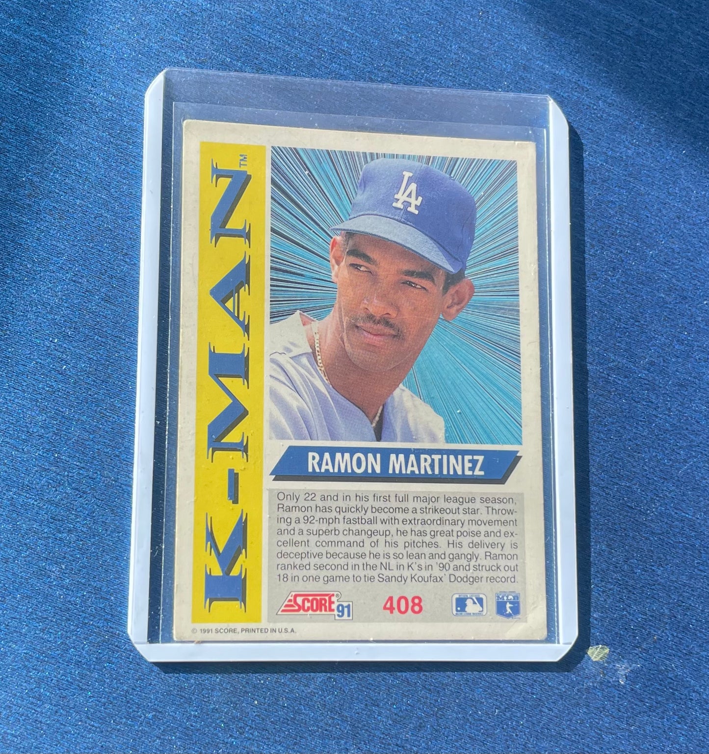 Ramon Martínez K-MAN Los Angeles Dodgers Score ‘91