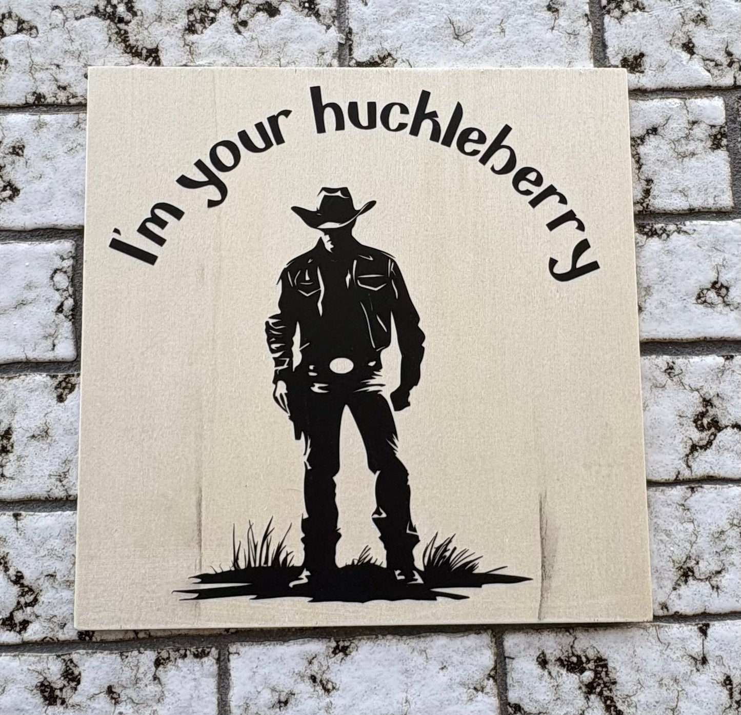 Cowboy theme wood sign