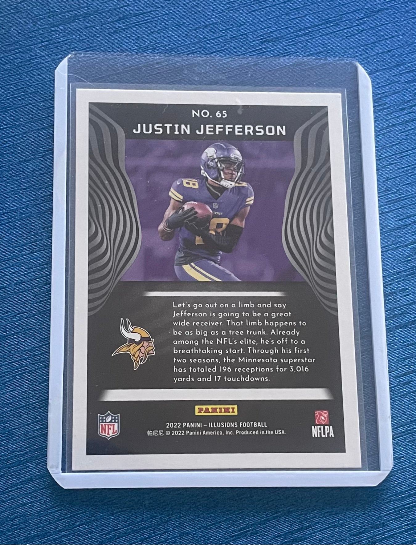 Justin Jefferson Minnesota Vikings 2022 Illusions Football