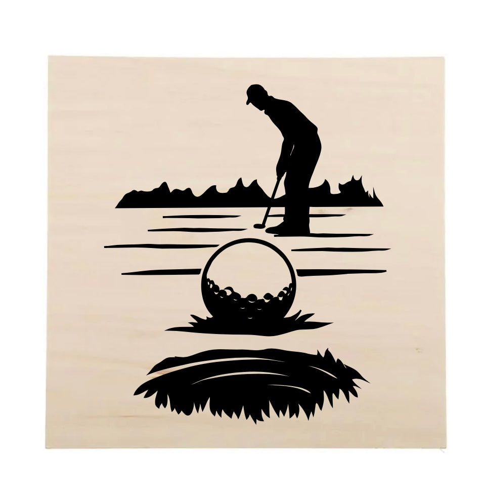 “Holey Moley” wood sign
