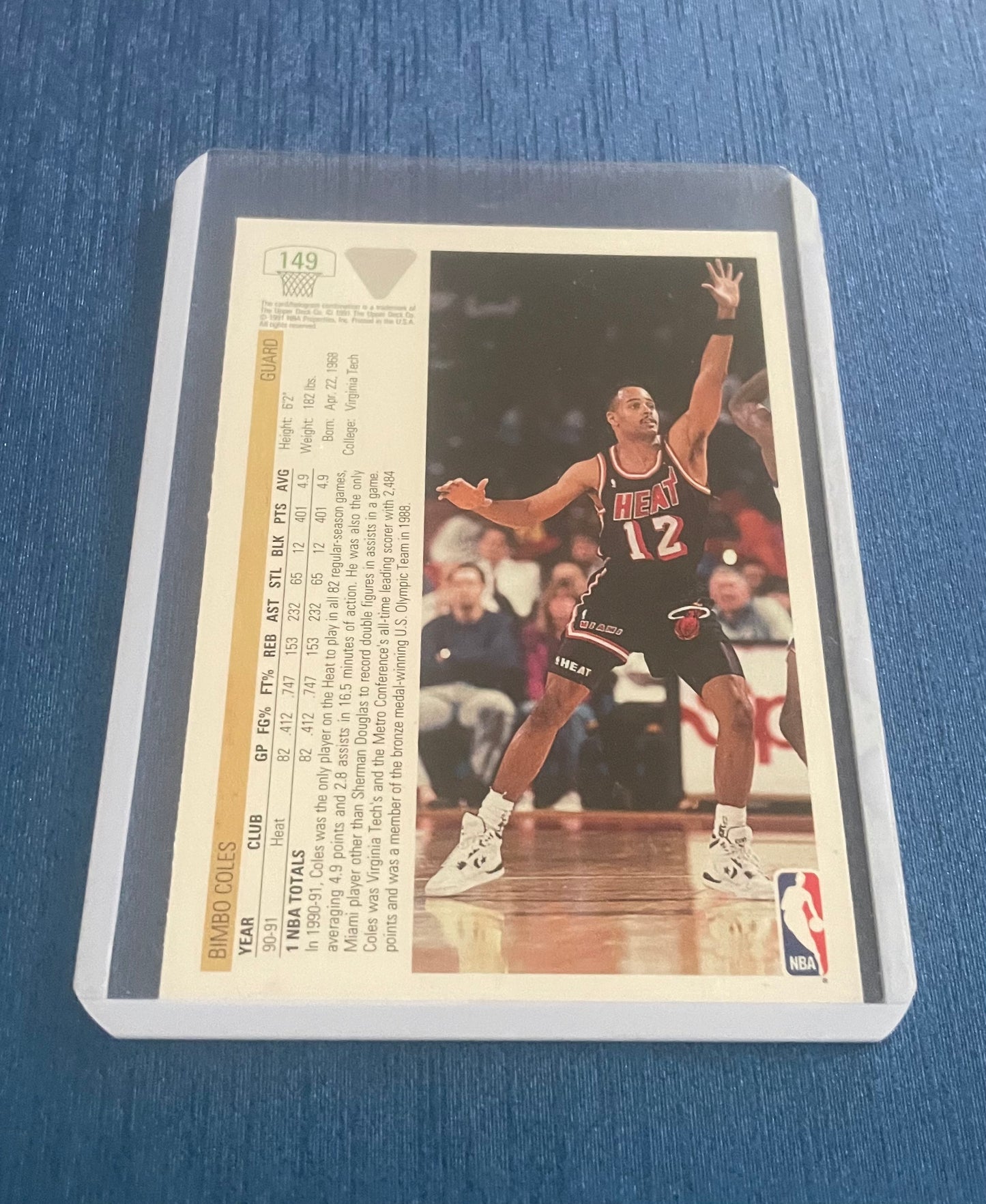 Bimbo Coles Los Angeles Lakers 1991-92 Upper Deck