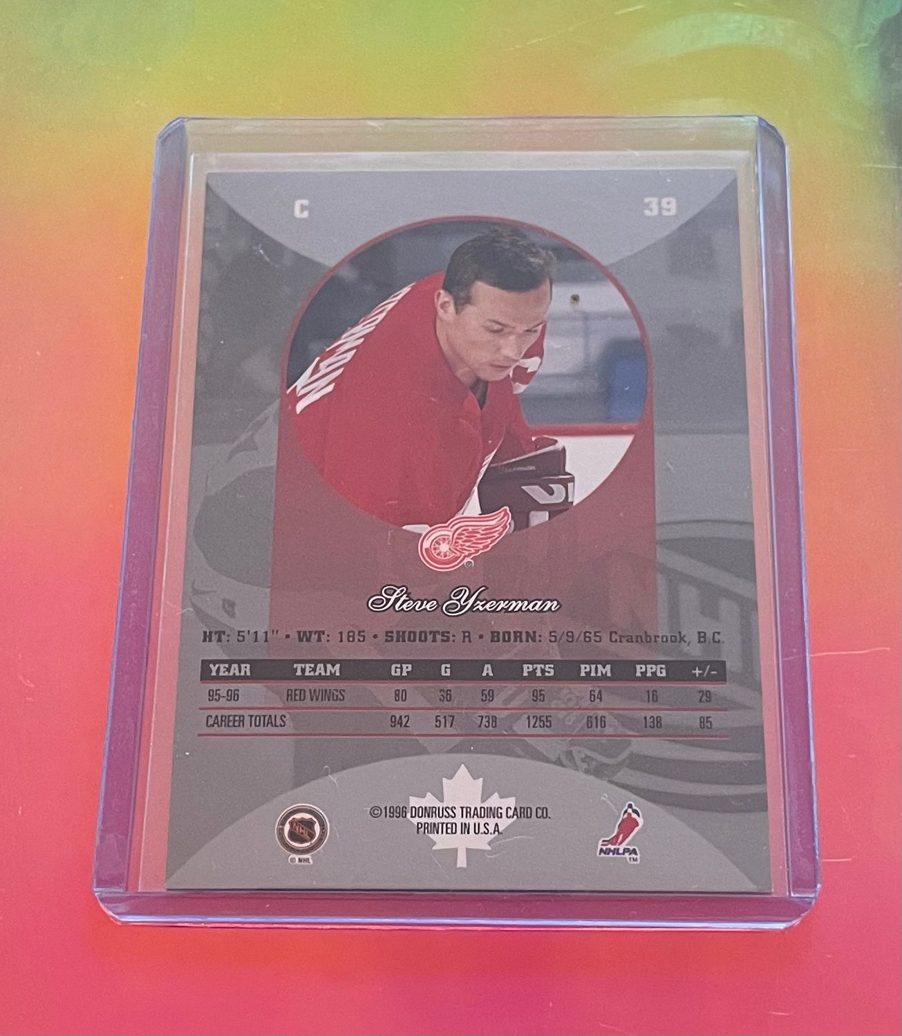 Steve Yzerman Canadian Ice 1996 Donruss