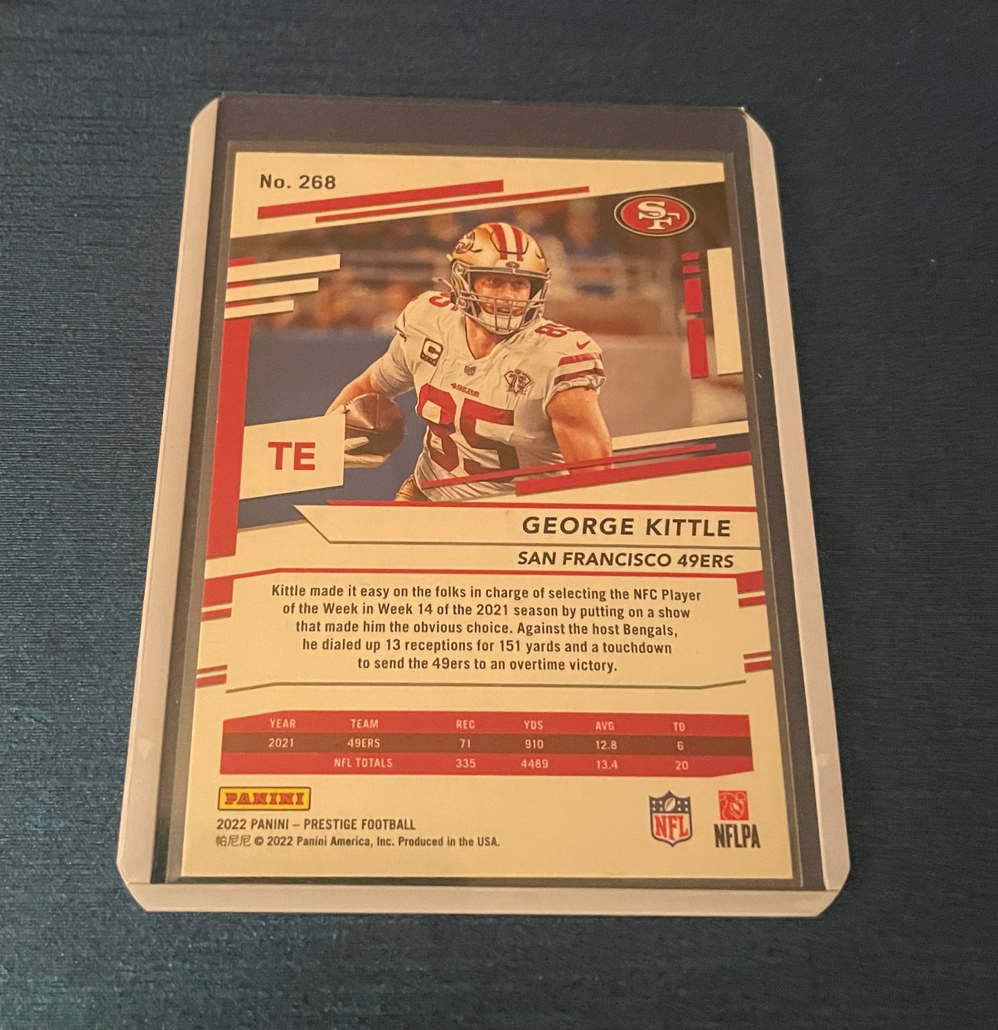 George Kittle San Francisco 49ers 2022 Panini