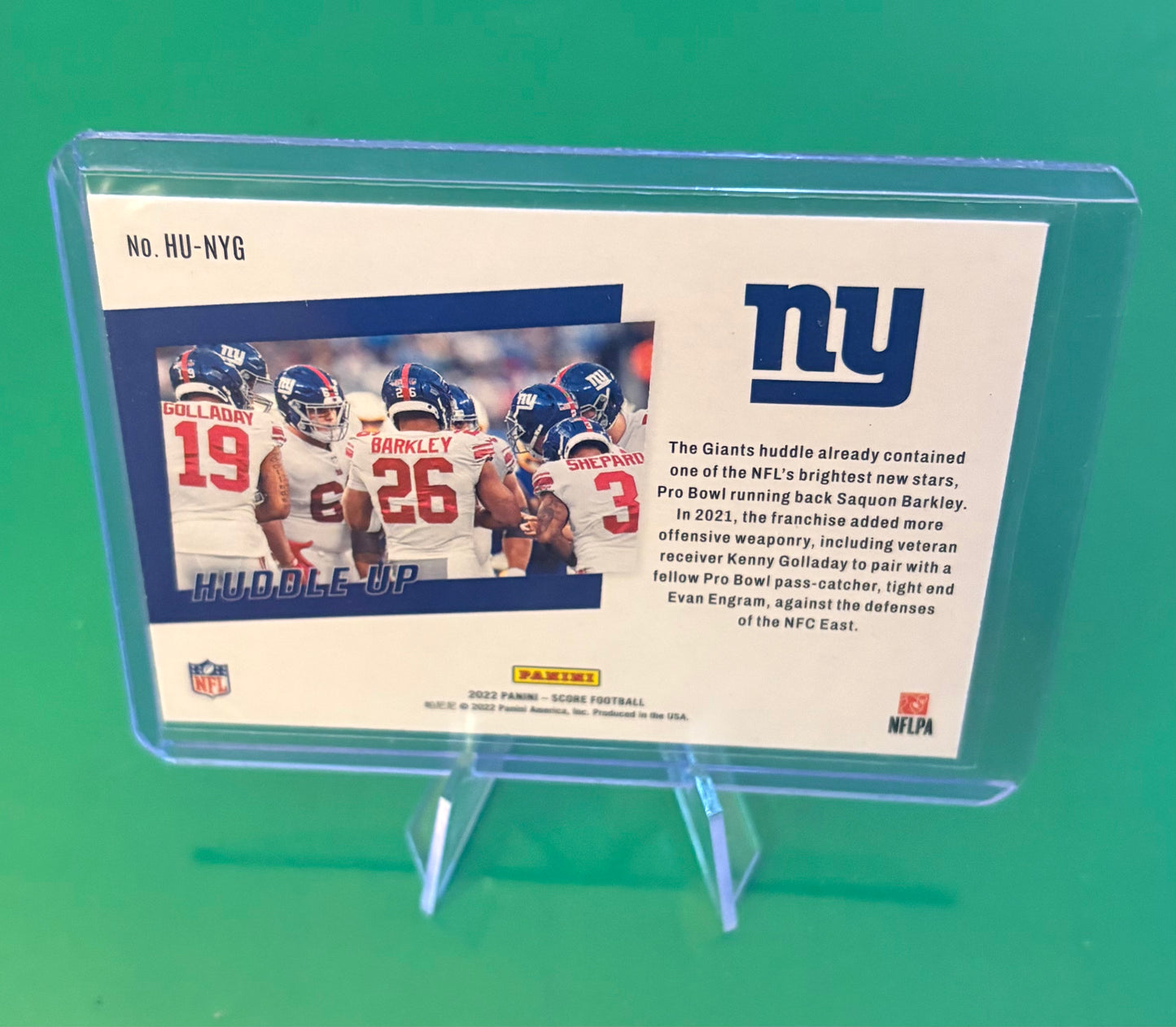 New York Giants Huddle Up 2022 Panini