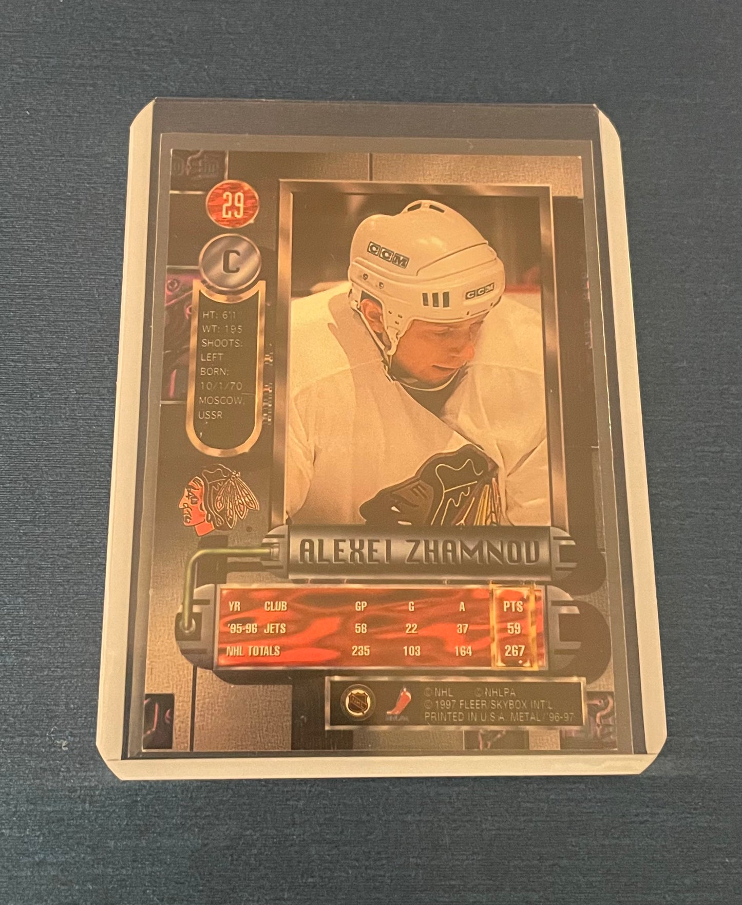 Alexei Zhamnov Chicago Blackhawks ‘97 Metal