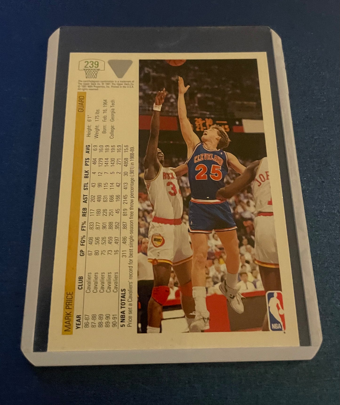 Mark Price Cleveland Cavaliers 1991-92 Upper Deck