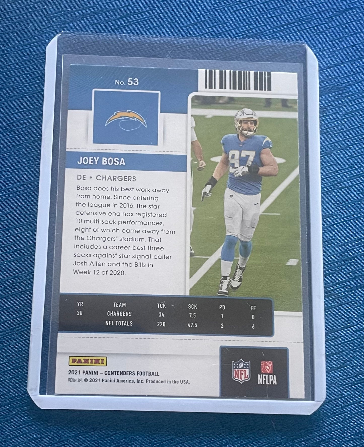 Joey Bosa Los Angeles Chargers Panini Contenders 2021